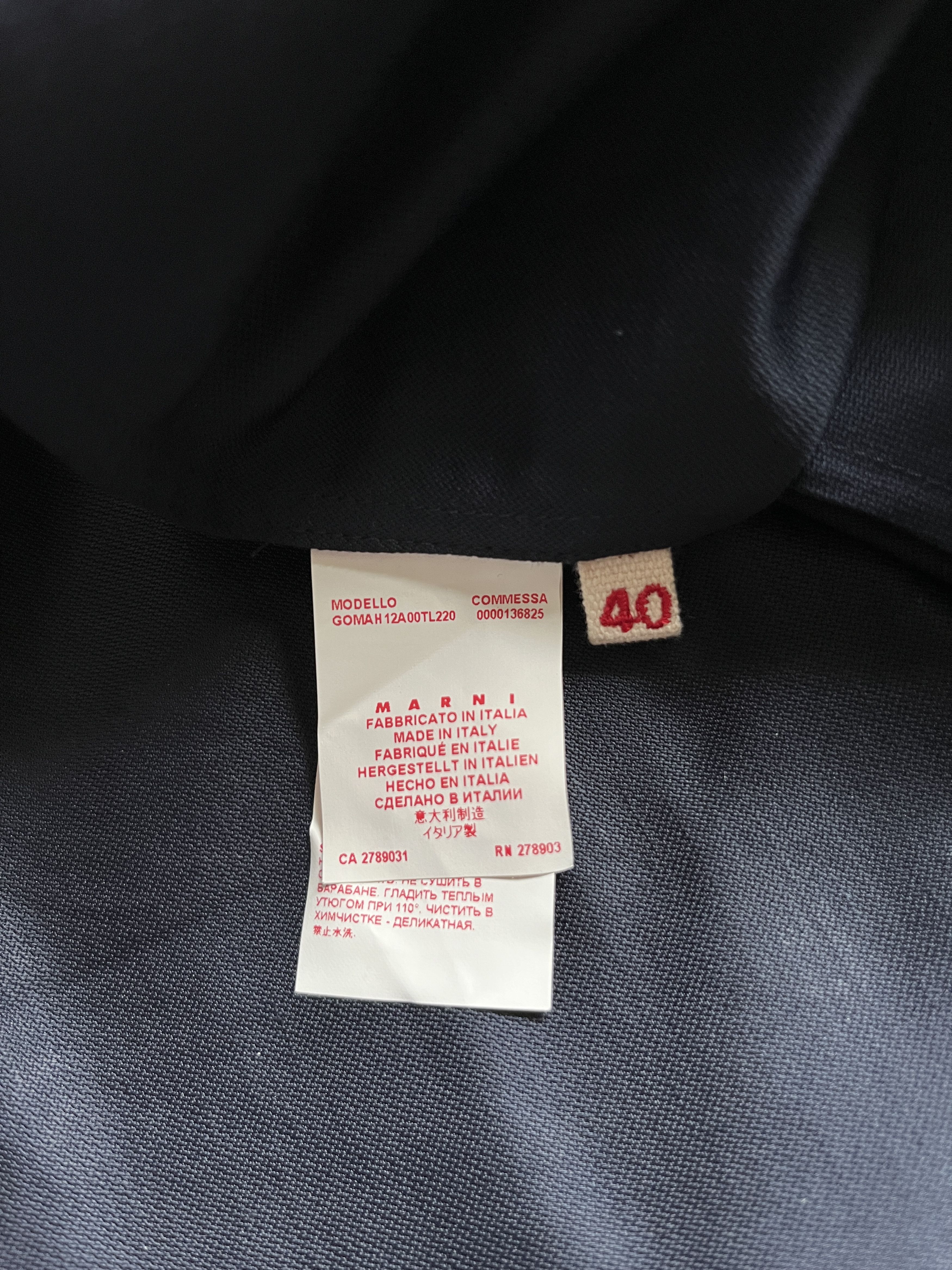 Marni ⚡️QUICK SALE⚡️Marni Navy Linen Skirt with Drawstring Waist Size 27" / US 4 / IT 40 - 5 Thumbnail