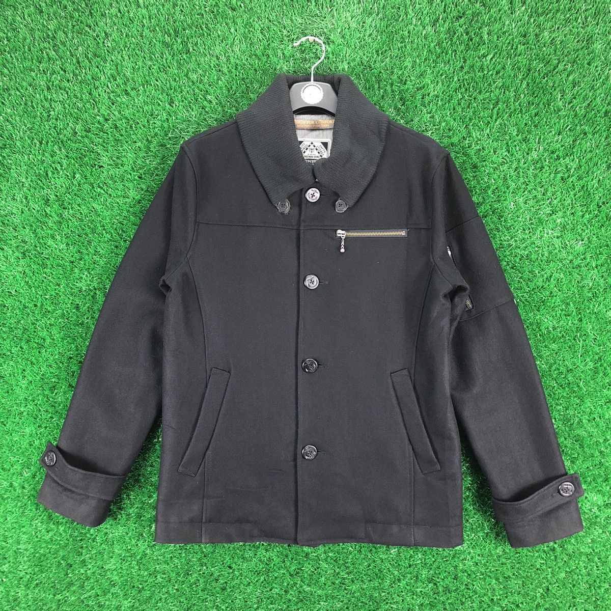 Vintage Wool Utility Jacket Autumn Winter