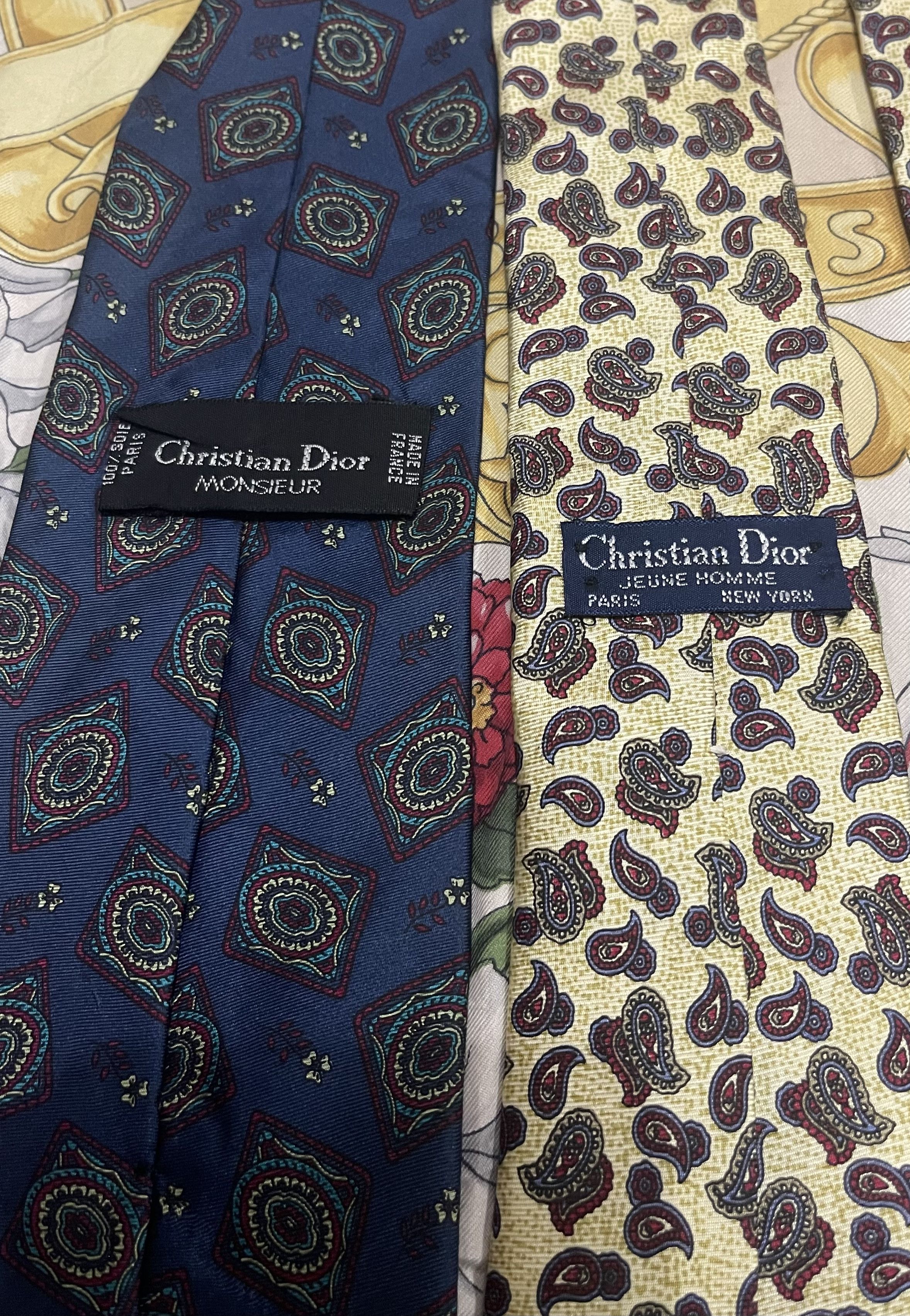 Christian Dior Monsieur COMBO CHRISTIAN DIOR MONSIEUR TIES FRANCE Size ONE SIZE - 1 Thumbnail