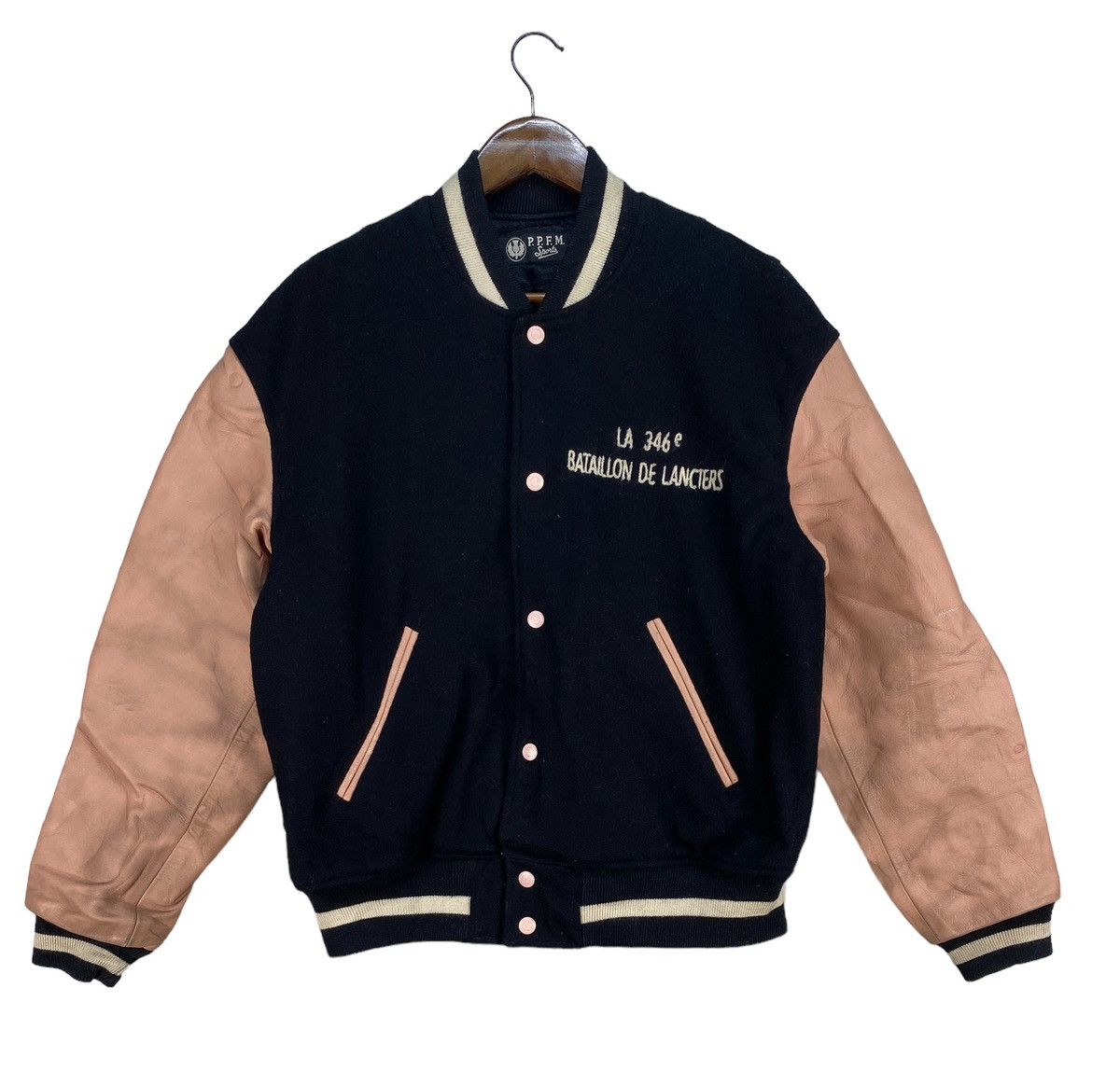 PPFM Vintage Peyton Place For Men Sport Varsity Jacket Size US M / EU 48-50 / 2 - 2 Thumbnail