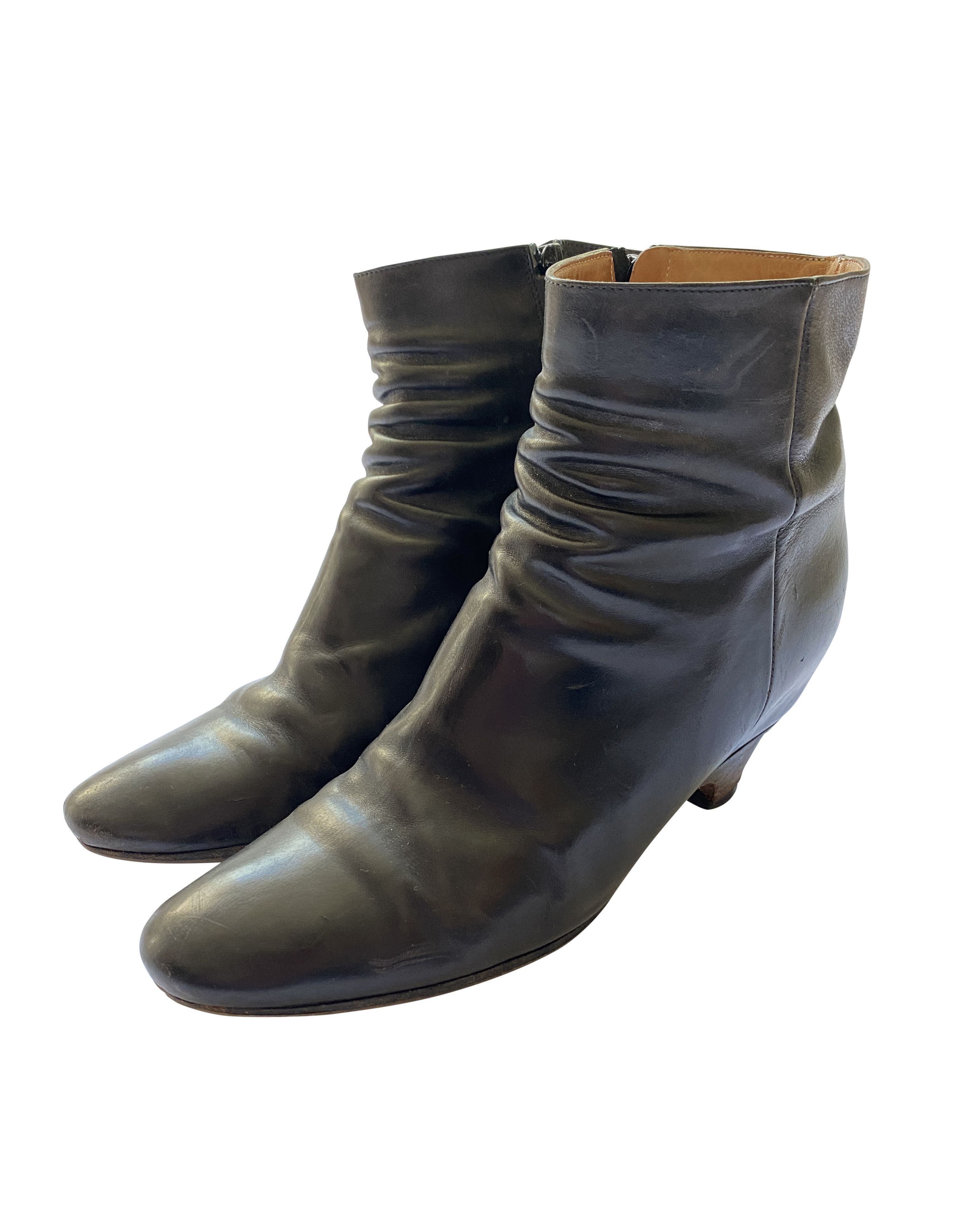 Maison Margiela ⚡️QUICK SALE⚡️Maison Martin Margiela Leather Heel Boots Size US 8 / IT 38 - 1 Thumbnail