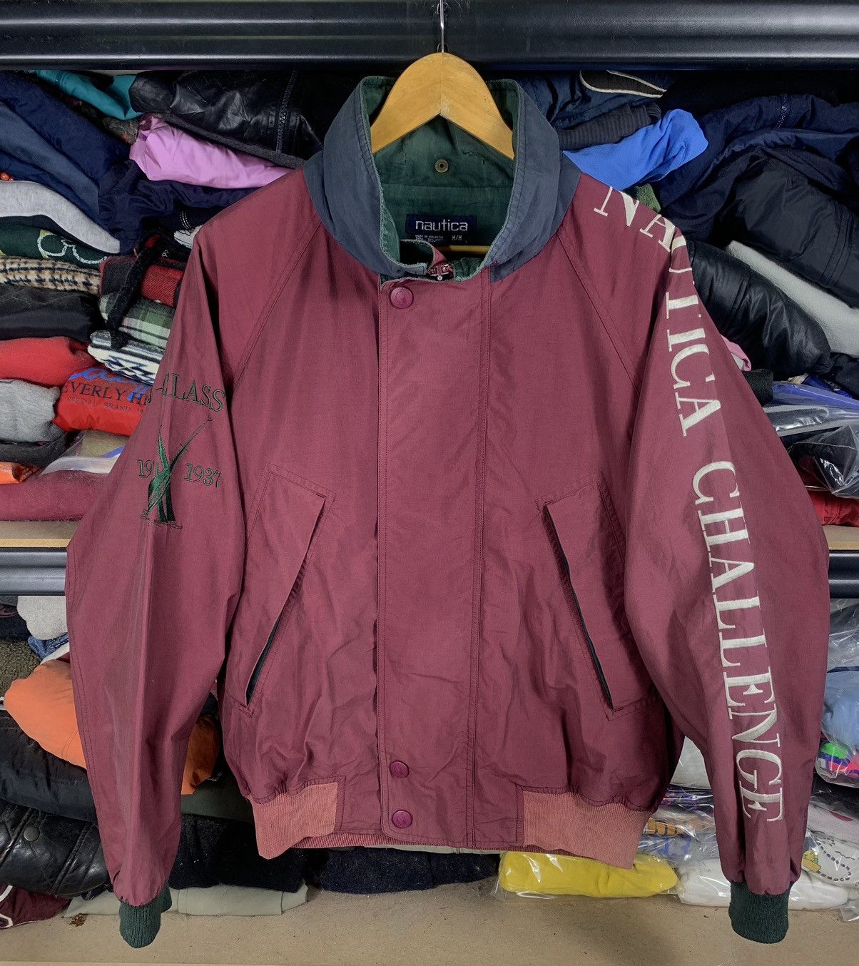 Nautica Vintage Nautica Challenge Bomber Jacket Size US M / EU 48-50 / 2 - 1 Thumbnail