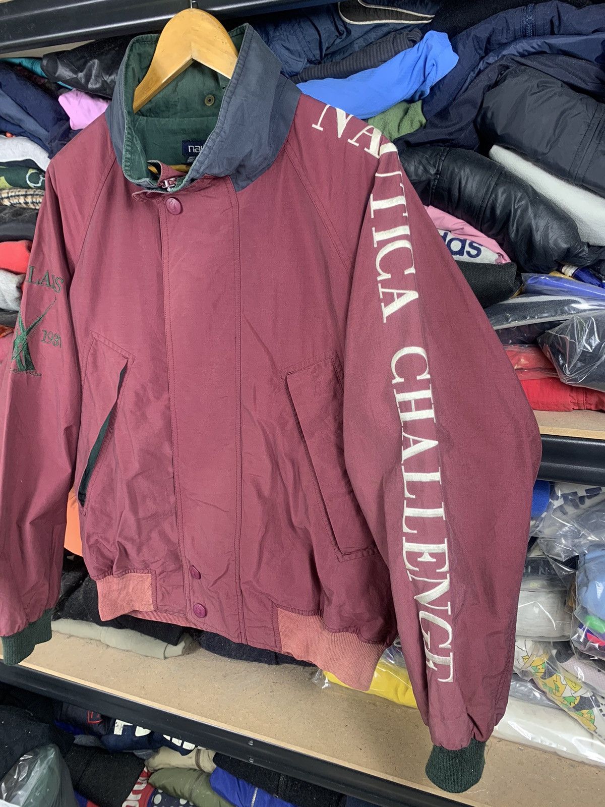 Nautica Vintage Nautica Challenge Bomber Jacket Size US M / EU 48-50 / 2 - 2 Thumbnail
