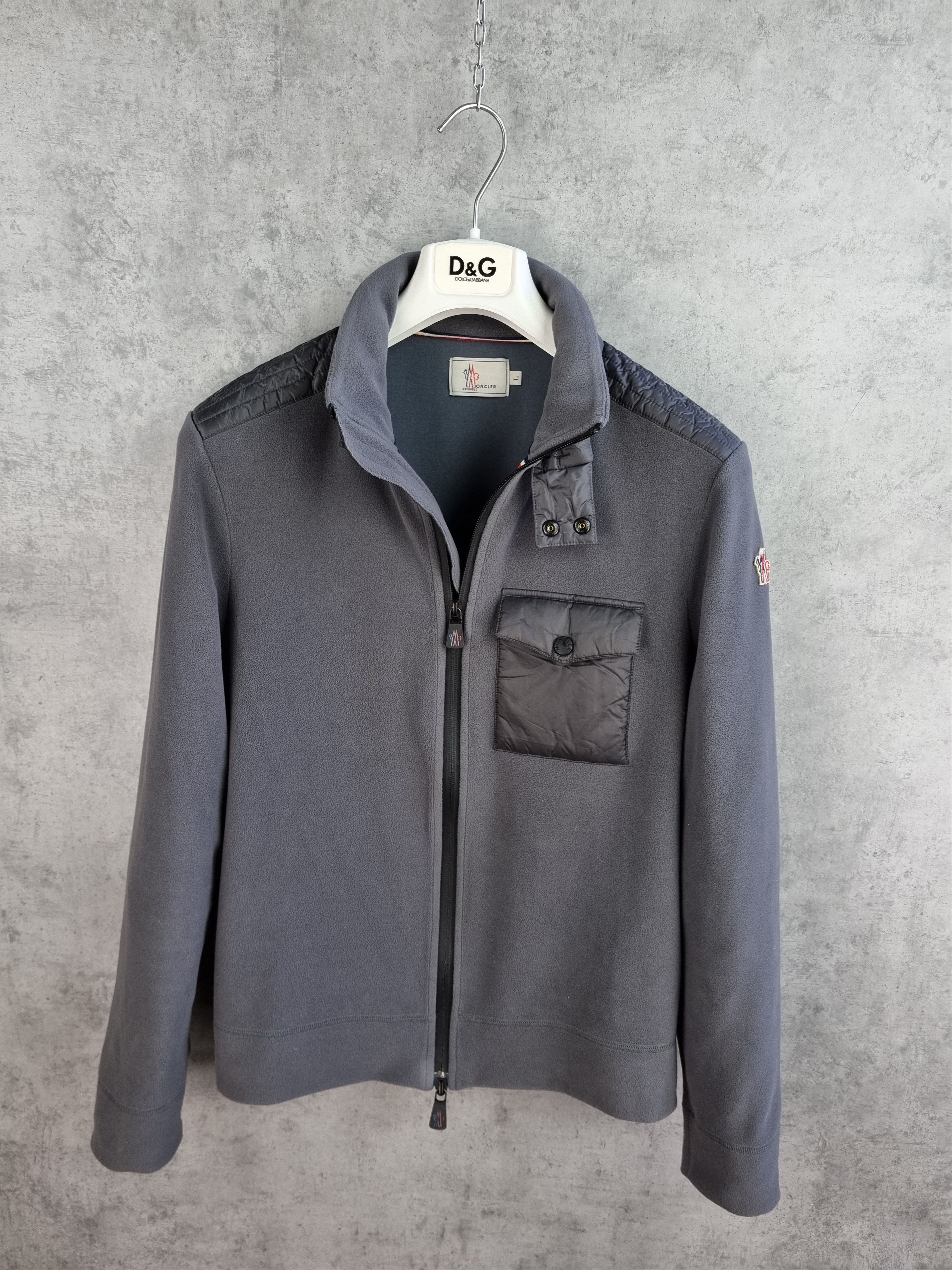 Japanese Brand × Moncler Moncler Fleece Zip Up Pullover Light Jacket Size US M / EU 48-50 / 2 - 4 Thumbnail