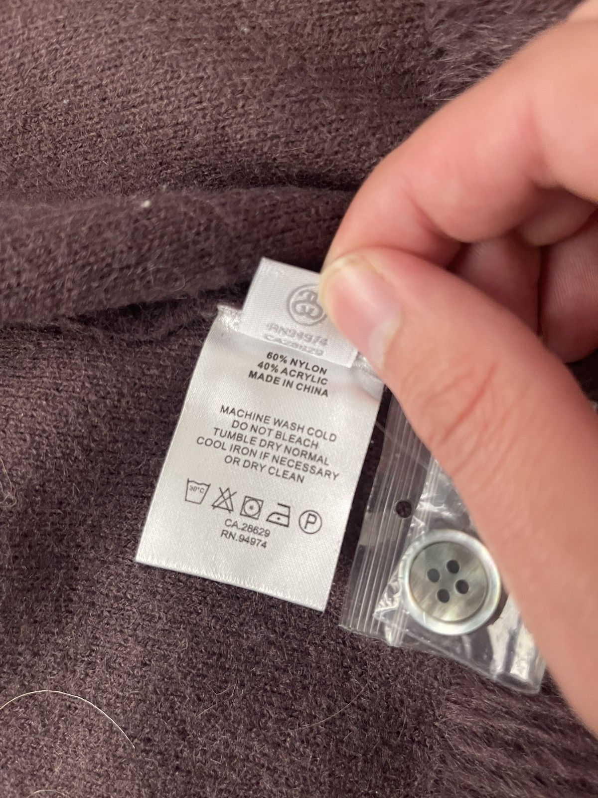 Stussy Stussy Purple Shaggy Cardigan Size US M / EU 48-50 / 2 - 10 Thumbnail