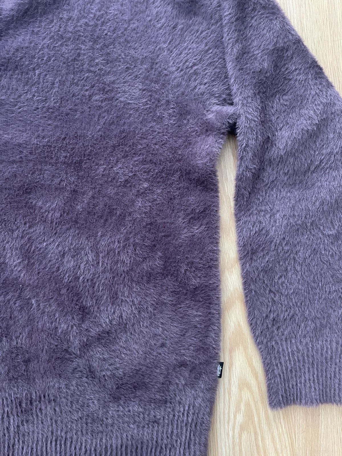 Stussy Stussy Purple Shaggy Cardigan Size US M / EU 48-50 / 2 - 5 Thumbnail