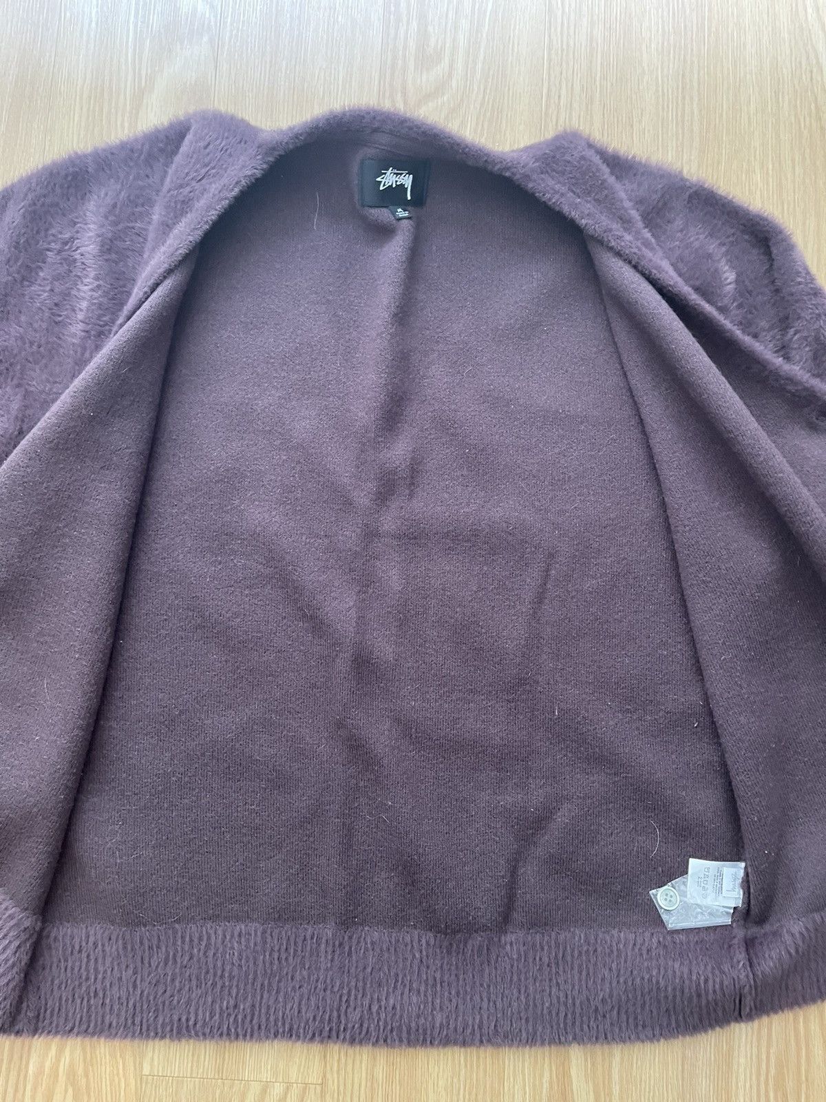 Stussy Stussy Purple Shaggy Cardigan Size US M / EU 48-50 / 2 - 7 Thumbnail
