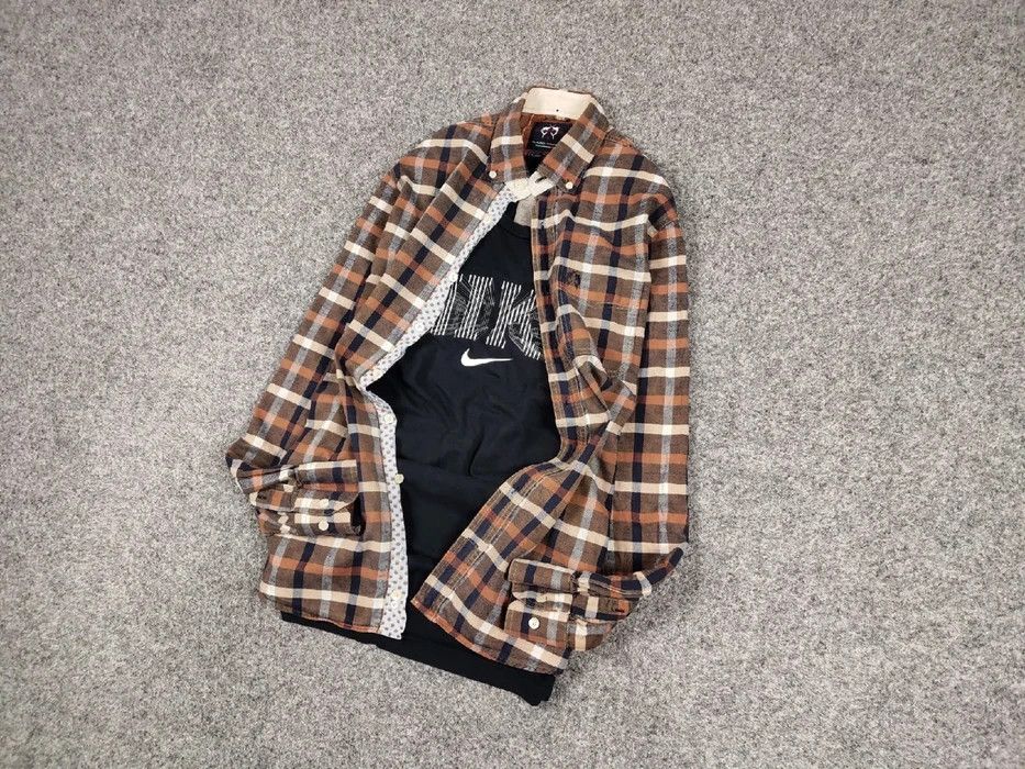 Flannel Vintage Flannel Shirt Travis Scott Style Streetwear Hype Size US M / EU 48-50 / 2 - 2 Thumbnail