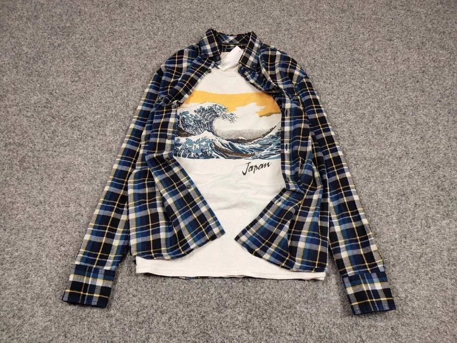 Flannel Vintage Flannel Shirt Travis Scott Style Streetwear Hype Size US M / EU 48-50 / 2 - 2 Thumbnail