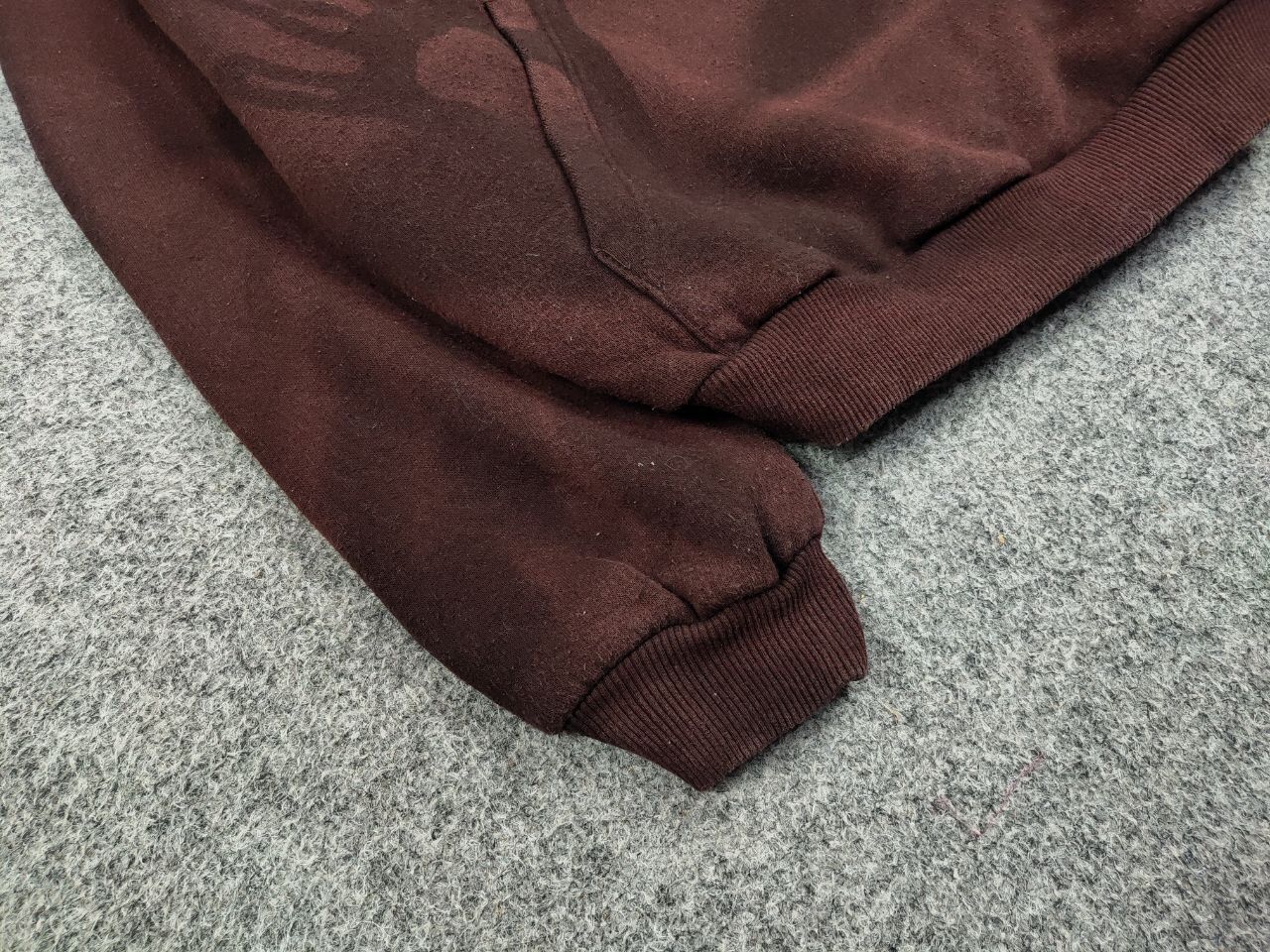 Japanese Brand 💀 Vintage 90's Sun Faded Silhouette Boxy Brown Blank Hoodie Size US M / EU 48-50 / 2 - 6 Thumbnail