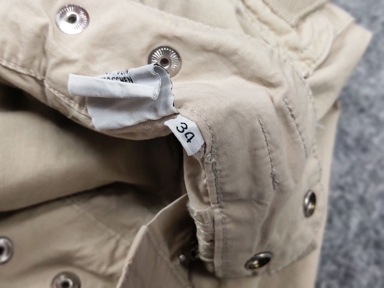 Japanese Brand Vintage 90's Japanese Bondage Zip Bootcut Beige Cargo Pants Size US 32 / EU 48 - 19 Thumbnail