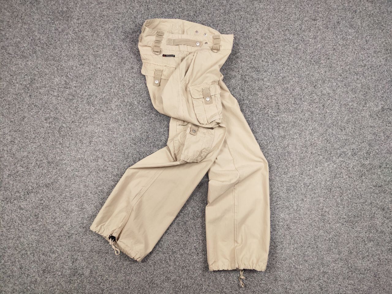 Japanese Brand Vintage 90's Japanese Bondage Zip Bootcut Beige Cargo Pants Size US 32 / EU 48 - 16 Thumbnail
