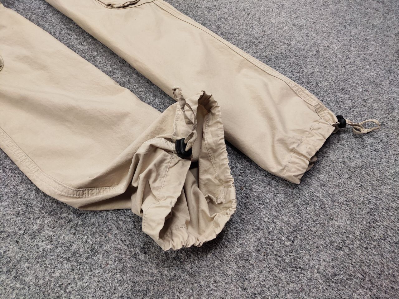 Japanese Brand Vintage 90's Japanese Bondage Zip Bootcut Beige Cargo Pants Size US 32 / EU 48 - 10 Thumbnail