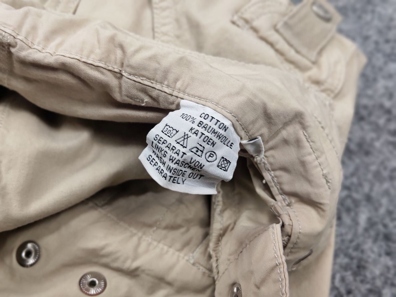 Japanese Brand Vintage 90's Japanese Bondage Zip Bootcut Beige Cargo Pants Size US 32 / EU 48 - 20 Thumbnail
