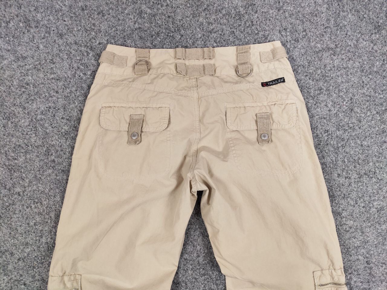 Japanese Brand Vintage 90's Japanese Bondage Zip Bootcut Beige Cargo Pants Size US 32 / EU 48 - 15 Thumbnail
