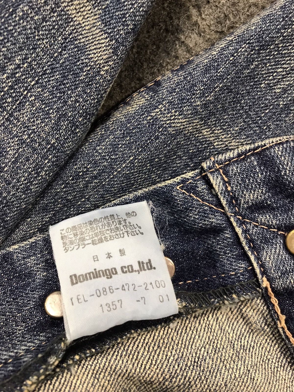 Japanese Brand × OMNIGOD × Vintage Vintage Omnigod Selvedge Design Paint Jeans Style Size US 31 - 20 Thumbnail