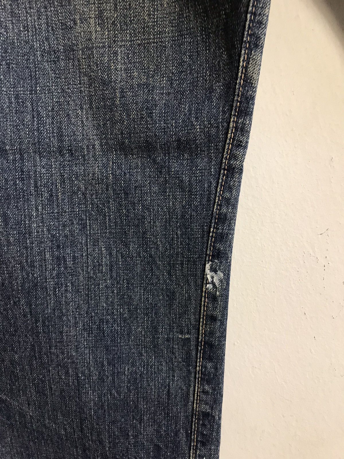 Japanese Brand × OMNIGOD × Vintage Vintage Omnigod Selvedge Design Paint Jeans Style Size US 31 - 14 Thumbnail
