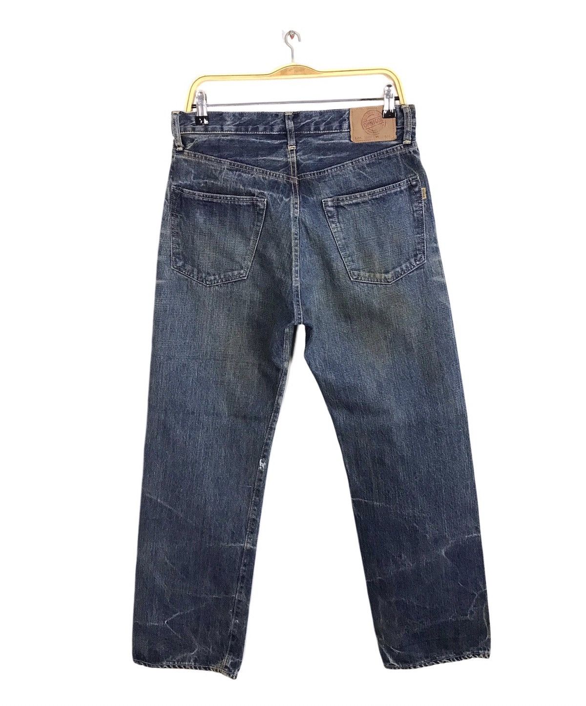 Japanese Brand × OMNIGOD × Vintage Vintage Omnigod Selvedge Design Paint Jeans Style Size US 31 - 2 Thumbnail