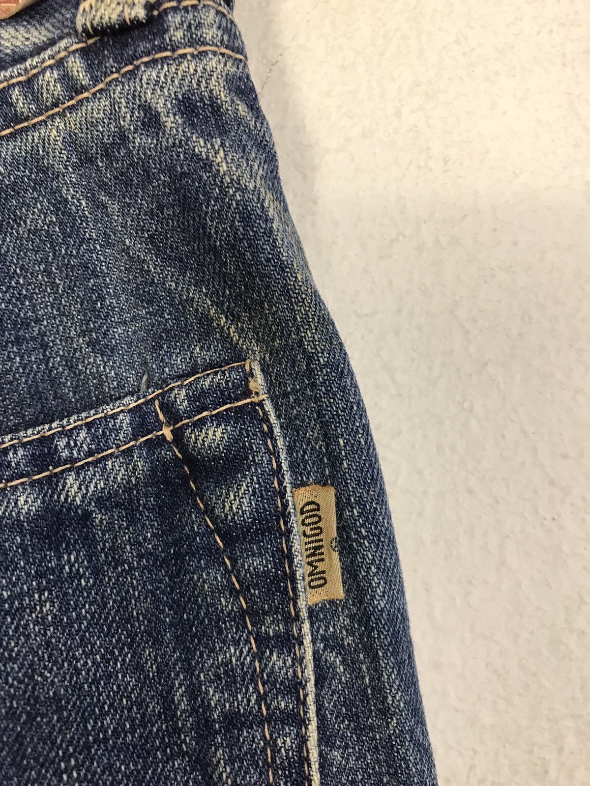 Japanese Brand × OMNIGOD × Vintage Vintage Omnigod Selvedge Design Paint Jeans Style Size US 31 - 17 Thumbnail