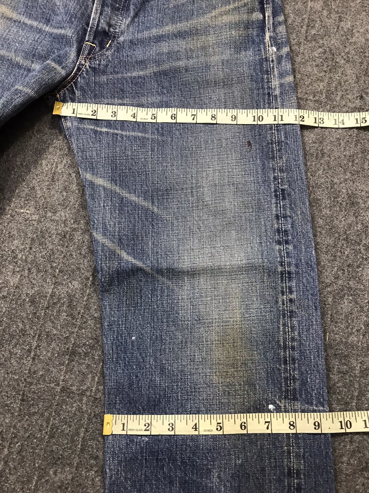 Japanese Brand × OMNIGOD × Vintage Vintage Omnigod Selvedge Design Paint Jeans Style Size US 31 - 22 Thumbnail