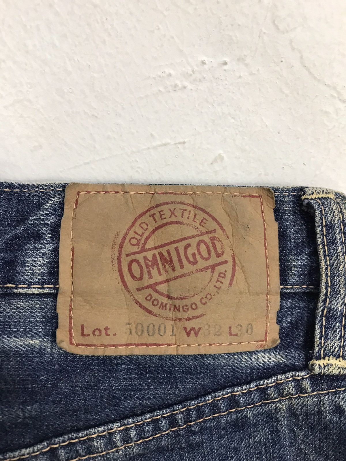 Japanese Brand × OMNIGOD × Vintage Vintage Omnigod Selvedge Design Paint Jeans Style Size US 31 - 18 Thumbnail
