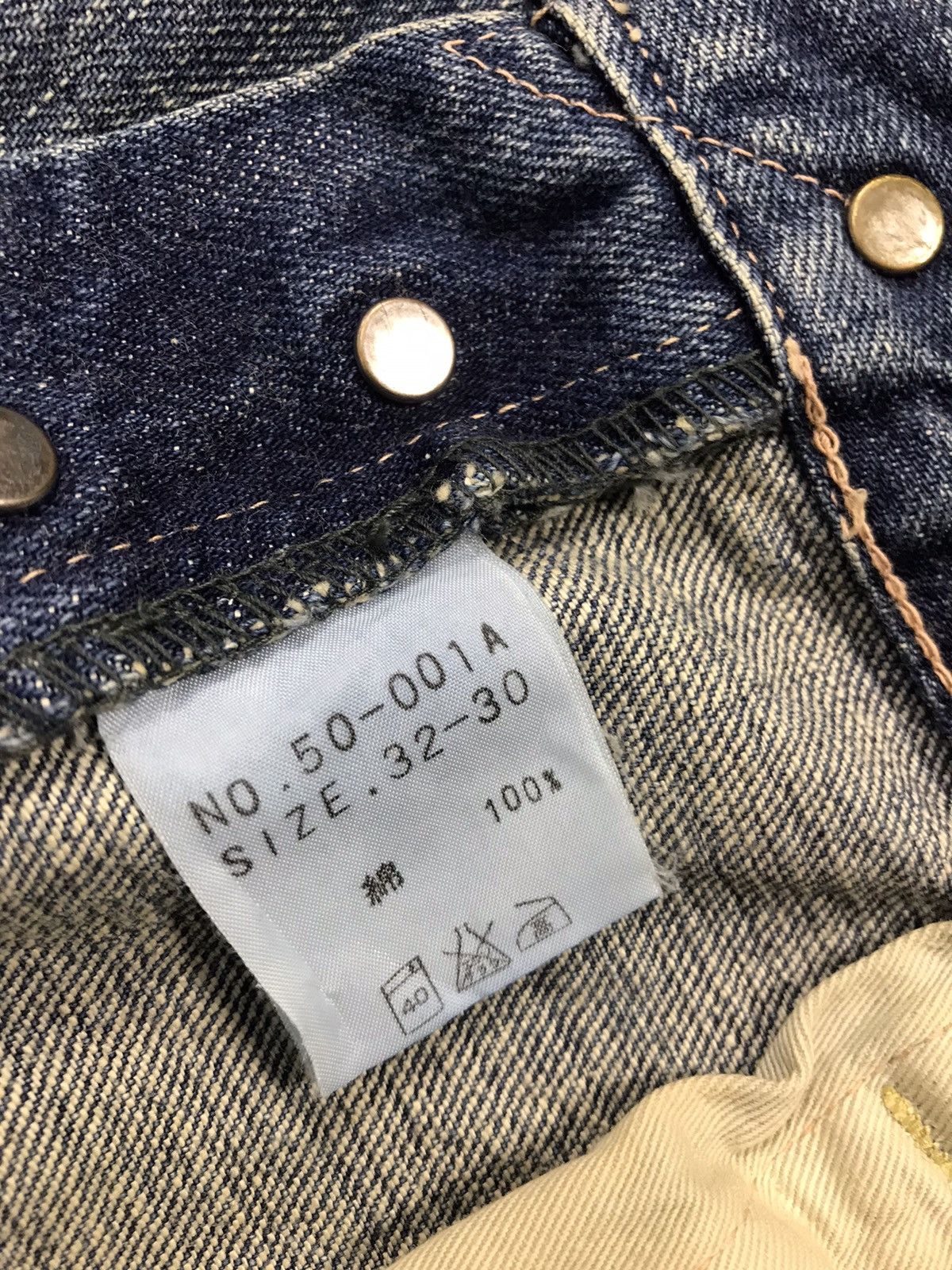Japanese Brand × OMNIGOD × Vintage Vintage Omnigod Selvedge Design Paint Jeans Style Size US 31 - 19 Thumbnail