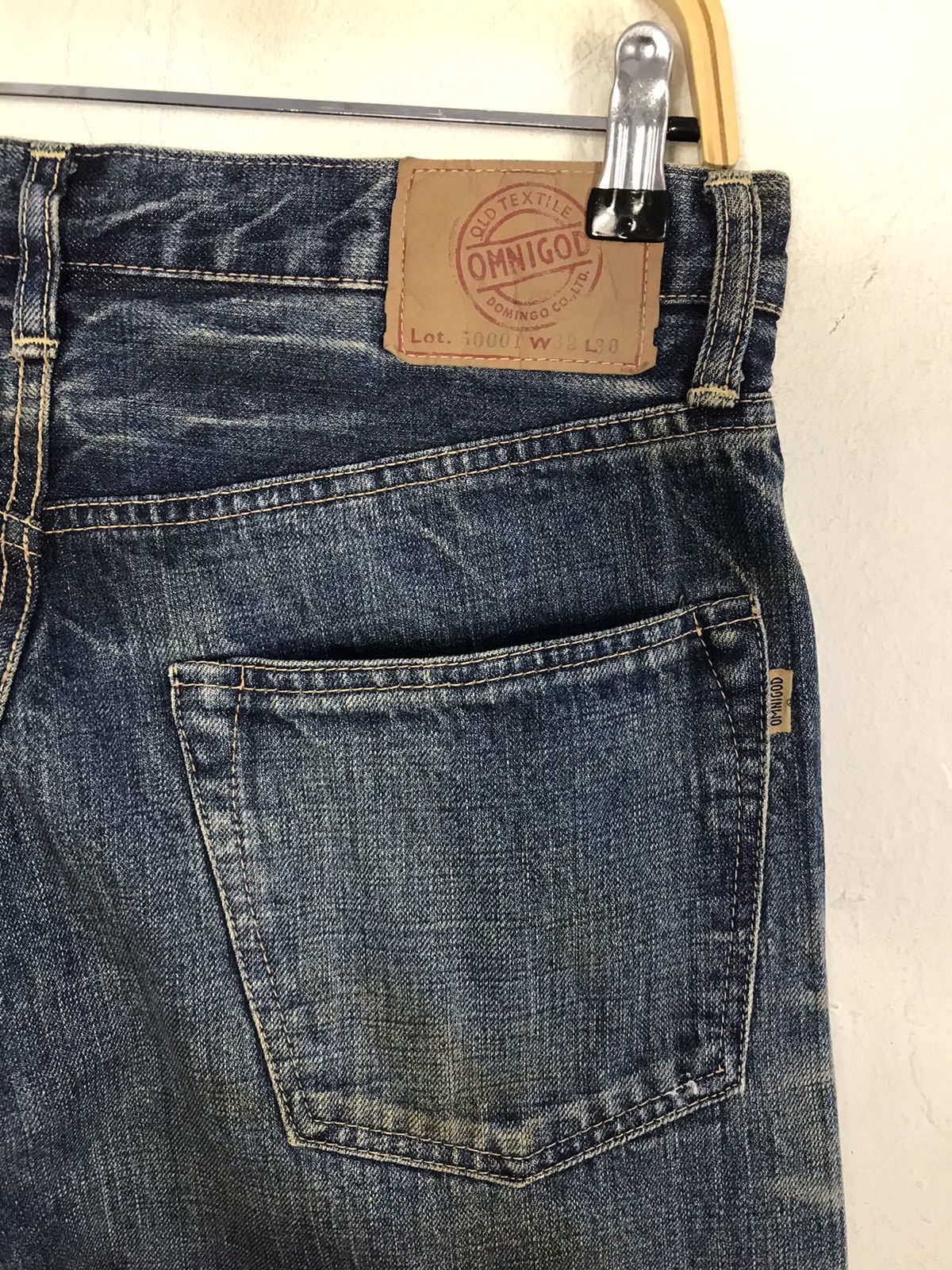 Japanese Brand × OMNIGOD × Vintage Vintage Omnigod Selvedge Design Paint Jeans Style Size US 31 - 15 Thumbnail