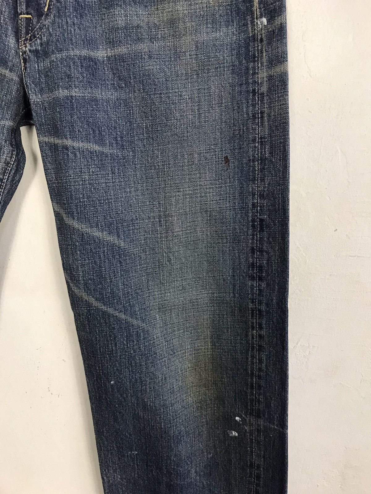 Japanese Brand × OMNIGOD × Vintage Vintage Omnigod Selvedge Design Paint Jeans Style Size US 31 - 6 Thumbnail