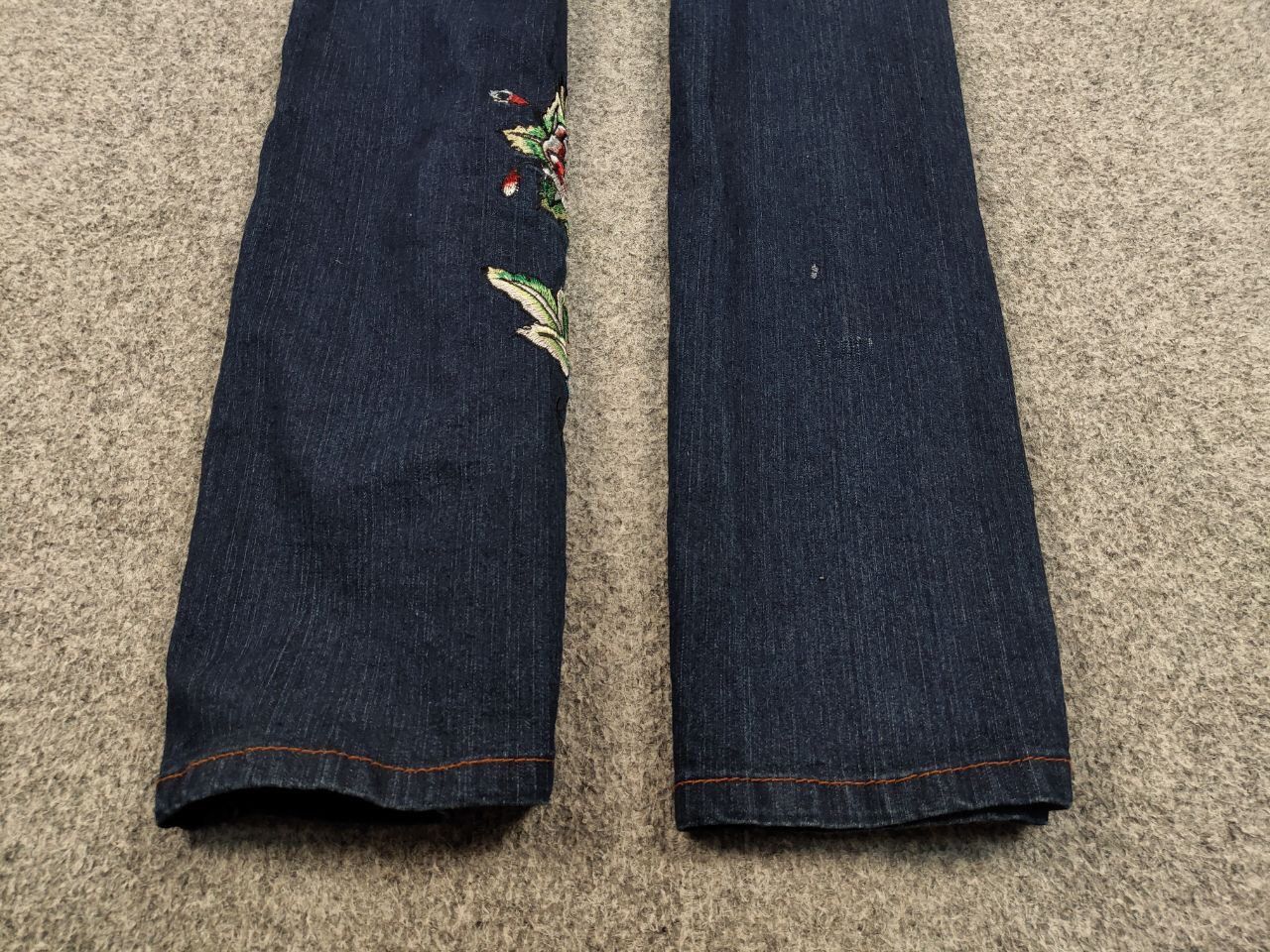Ed Hardy Rare Vintage 90's Ed Hardy Christian Embroidered Logo Jeans Size 31" - 8 Thumbnail