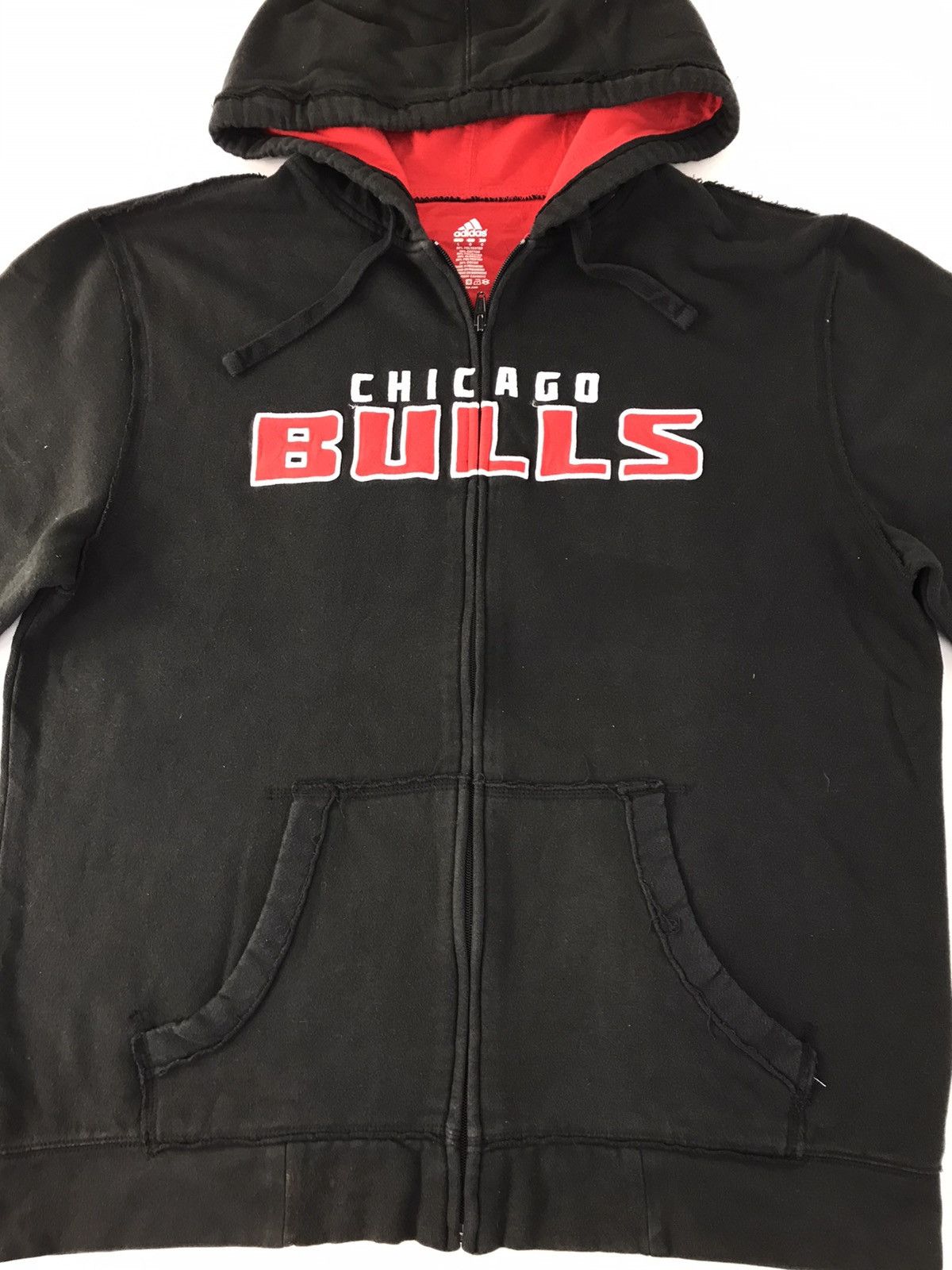 NBA Adidas NBA Chicago Bulls Hoodies Embroidery Logo Jacket Size US L / EU 52-54 / 3 - 4 Thumbnail