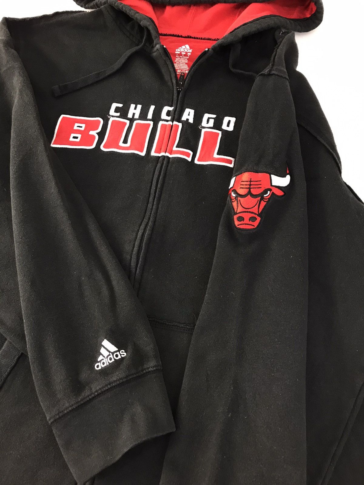 NBA Adidas NBA Chicago Bulls Hoodies Embroidery Logo Jacket Size US L / EU 52-54 / 3 - 5 Thumbnail