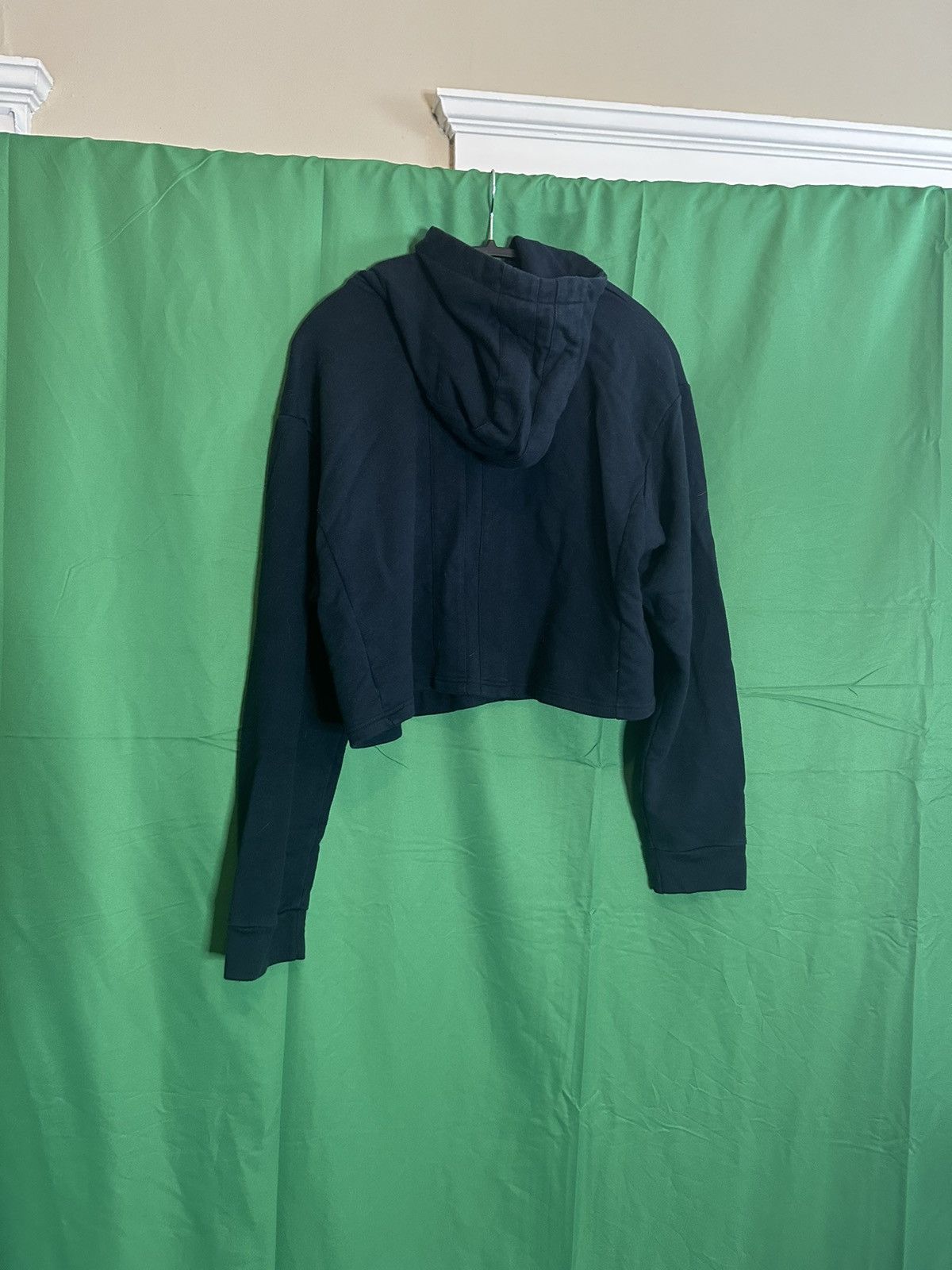 Pyer Moss Navy OG gold logo cropped hoodie Size US S / EU 44-46 / 1 - 7 Thumbnail
