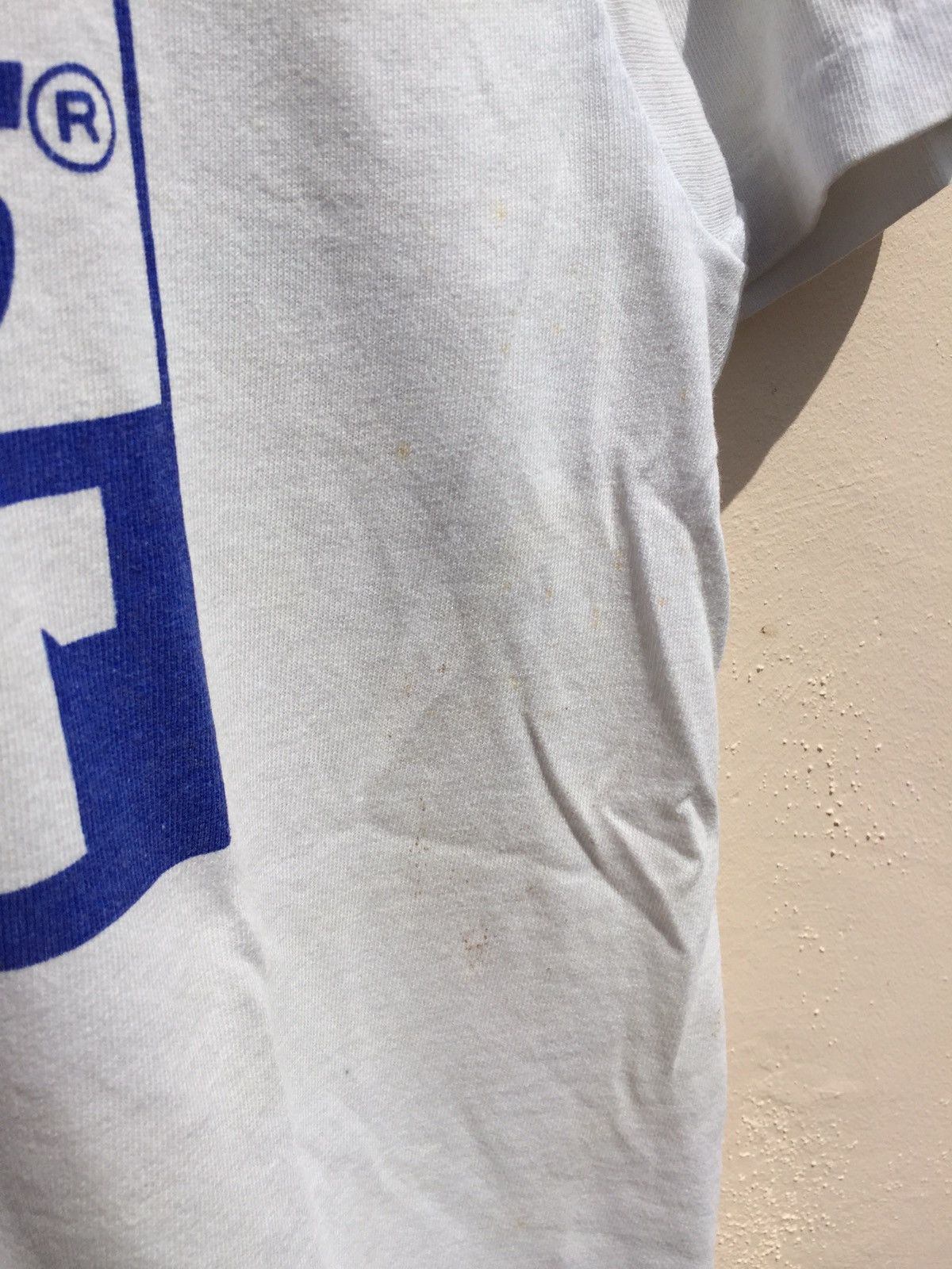 Hanes TRASHED Hanes Beefy T Logo Tee Size Medium 80s Size US M / EU 48-50 / 2 - 7 Thumbnail
