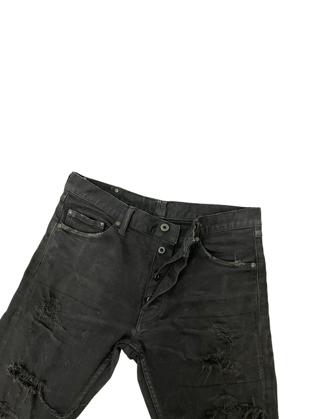 Isamu Katayama Backlash Skinny Distress Stretch Denim Isamu Katayama Japan 2🟦 Size US 33 - 13 Thumbnail