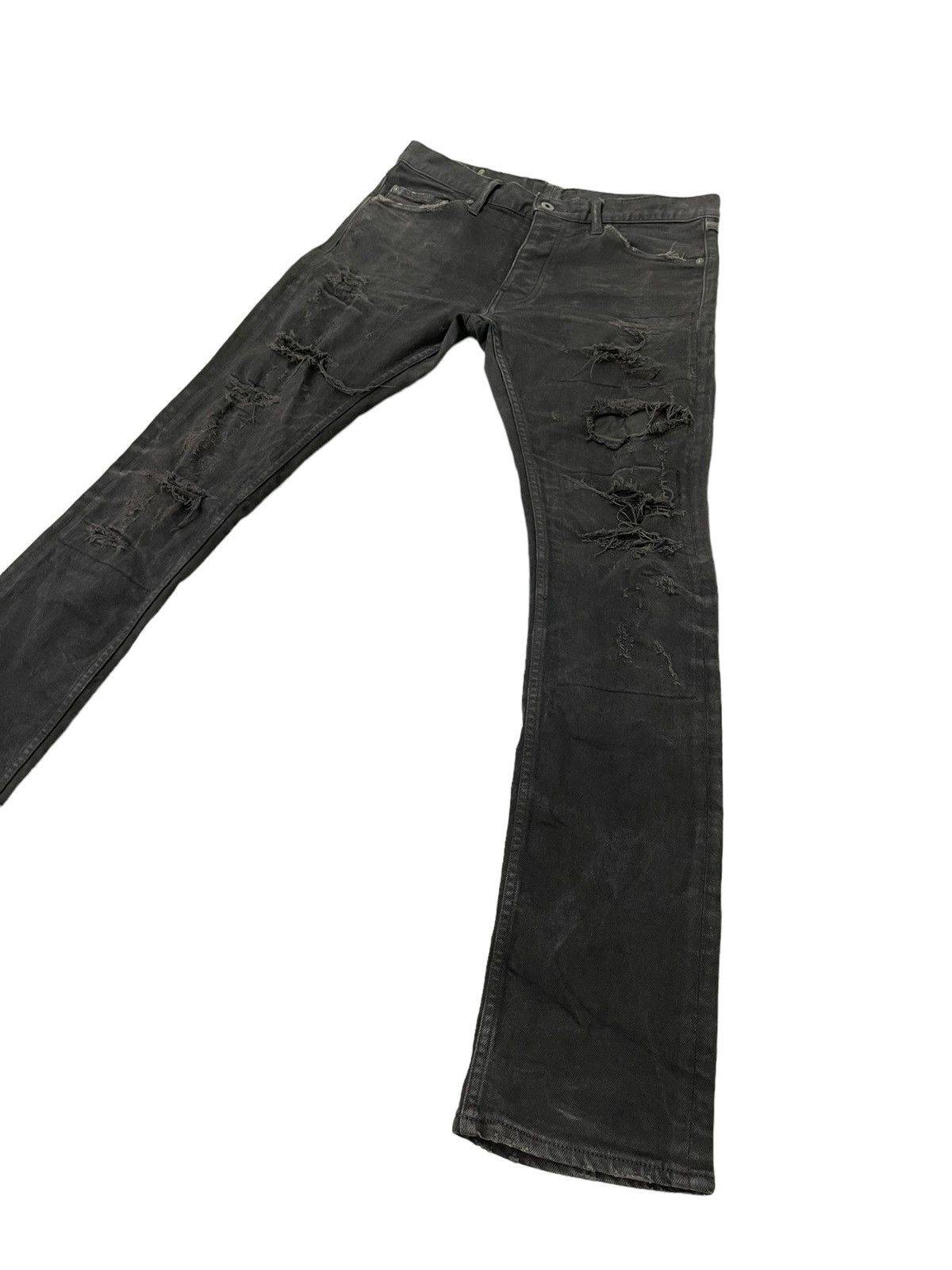 Isamu Katayama Backlash Skinny Distress Stretch Denim Isamu Katayama Japan 2🟦 Size US 33 - 3 Thumbnail