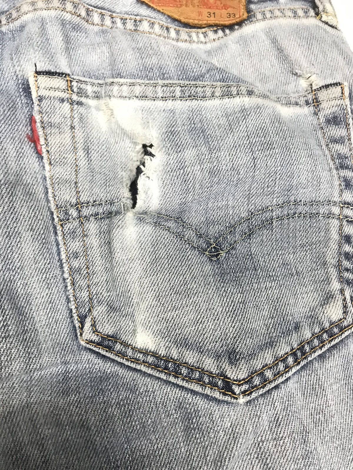 Levi's × Vintage VINTAGE SELVEDGE LEVIS 511 BLUE WASH DISTRESSED DENIM Size US 30 / EU 46 - 13 Thumbnail