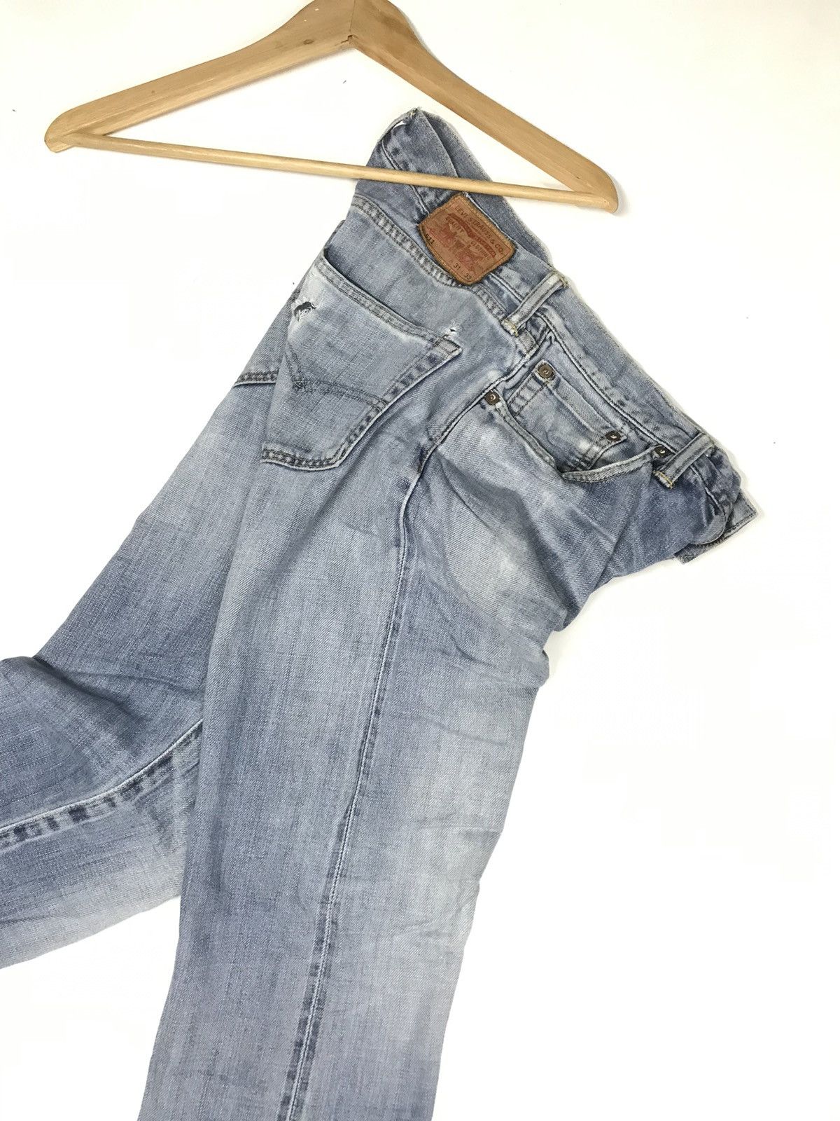 Levi's × Vintage VINTAGE SELVEDGE LEVIS 511 BLUE WASH DISTRESSED DENIM Size US 30 / EU 46 - 17 Thumbnail