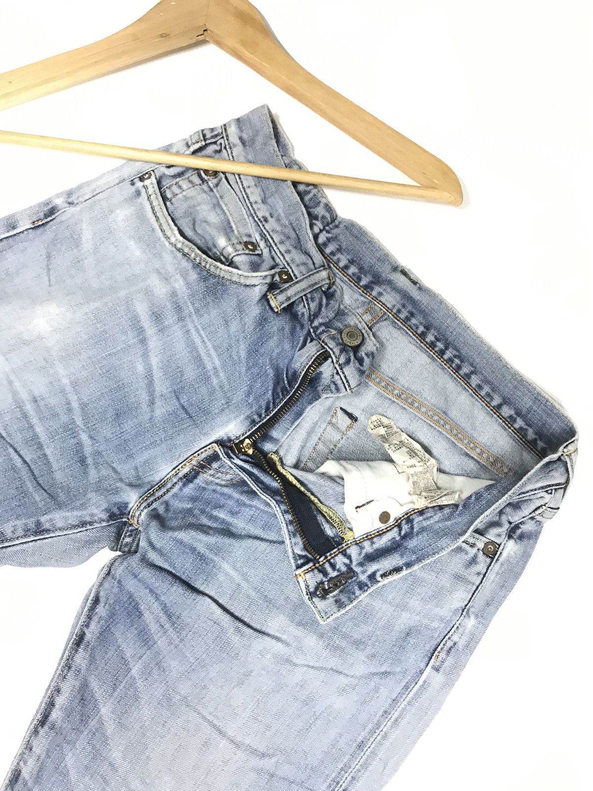 Levi's × Vintage VINTAGE SELVEDGE LEVIS 511 BLUE WASH DISTRESSED DENIM Size US 30 / EU 46 - 6 Thumbnail