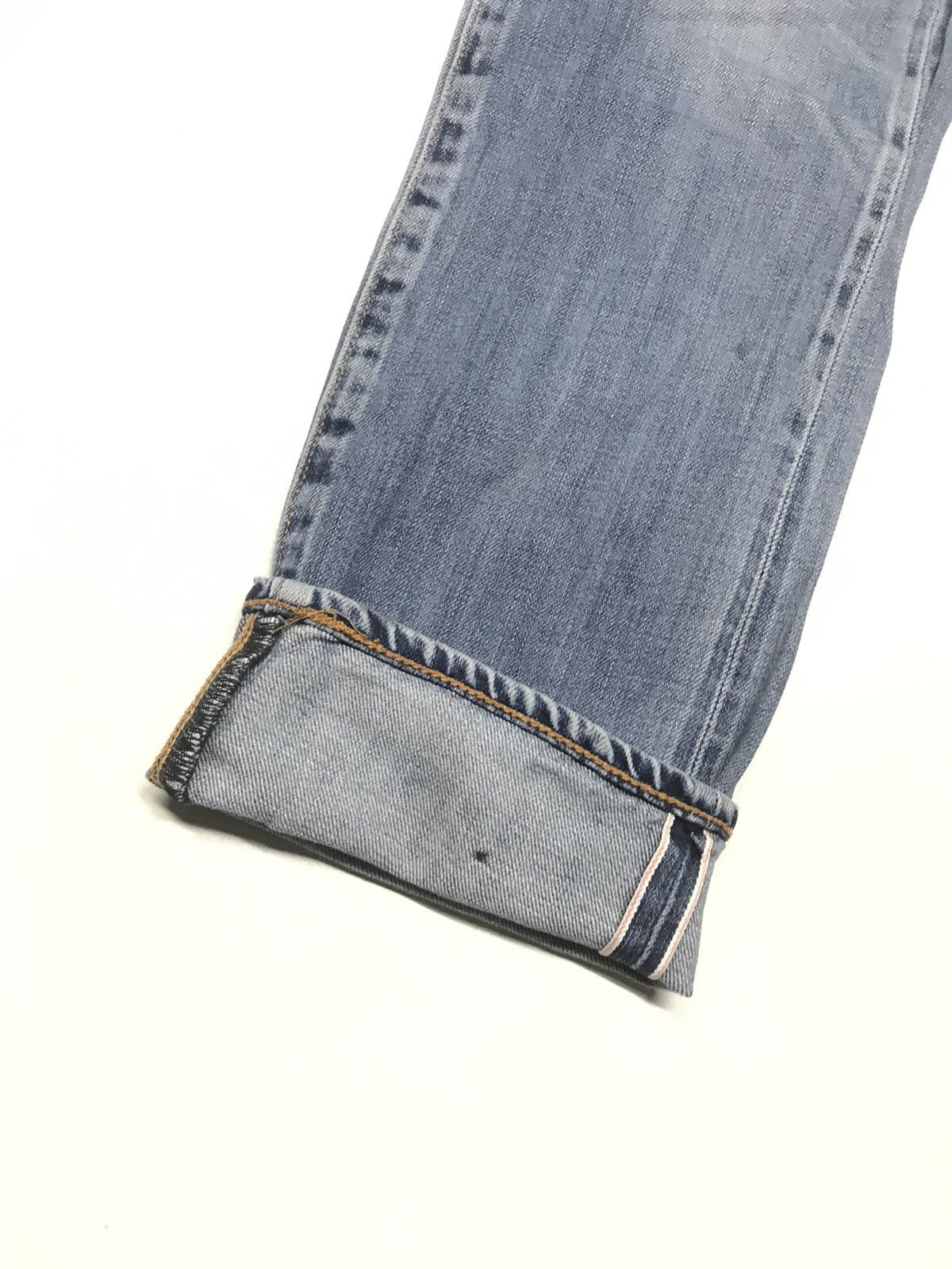 Levi's × Vintage VINTAGE SELVEDGE LEVIS 511 BLUE WASH DISTRESSED DENIM Size US 30 / EU 46 - 2 Thumbnail