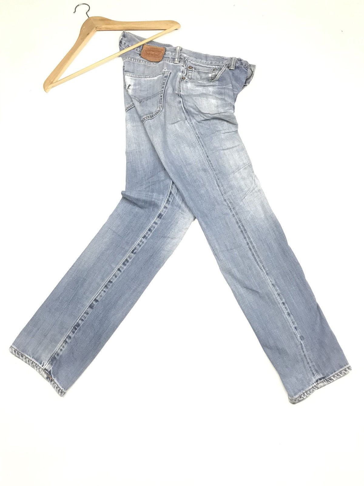 Levi's × Vintage VINTAGE SELVEDGE LEVIS 511 BLUE WASH DISTRESSED DENIM Size US 30 / EU 46 - 16 Thumbnail