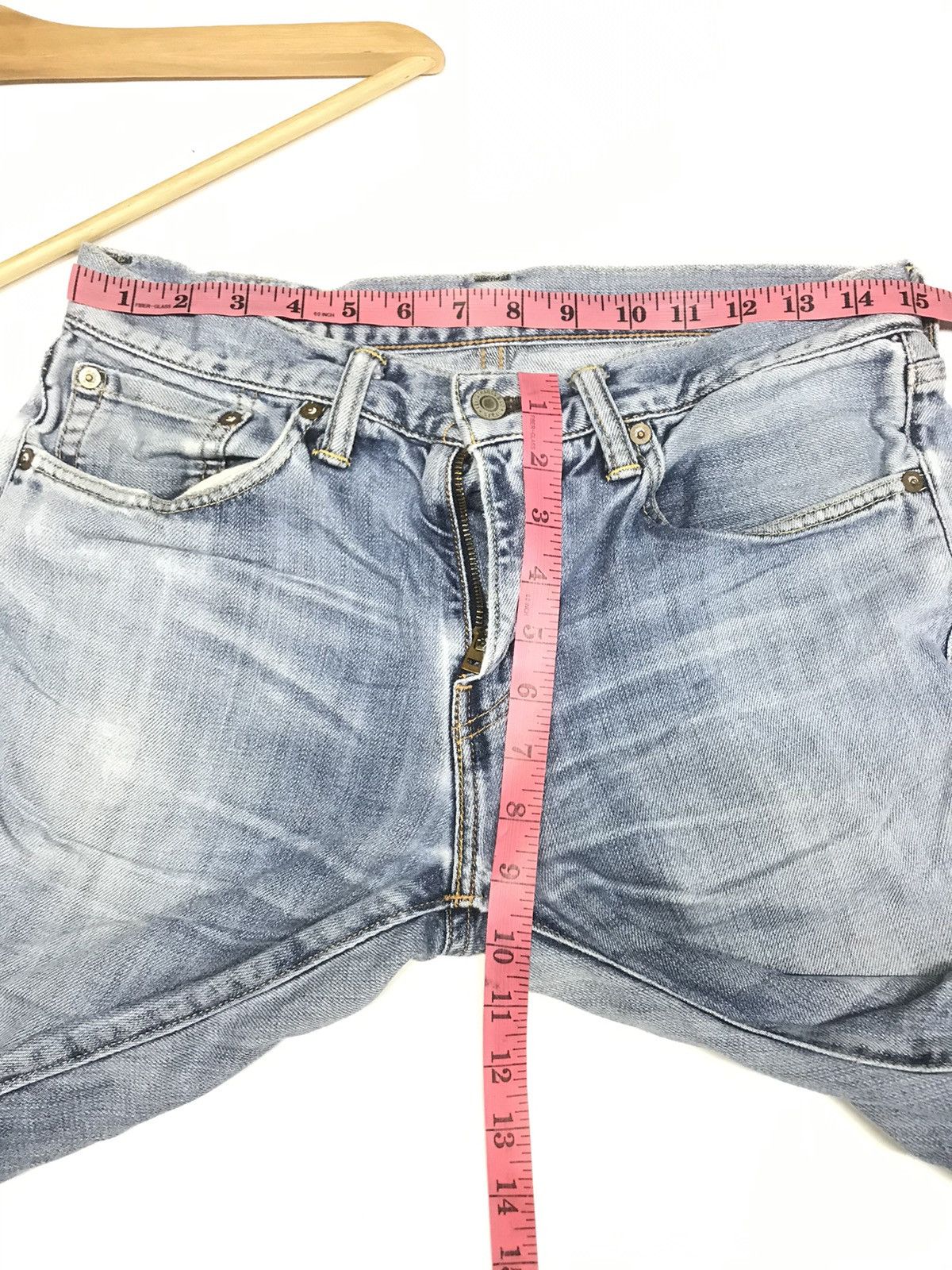 Levi's × Vintage VINTAGE SELVEDGE LEVIS 511 BLUE WASH DISTRESSED DENIM Size US 30 / EU 46 - 20 Thumbnail