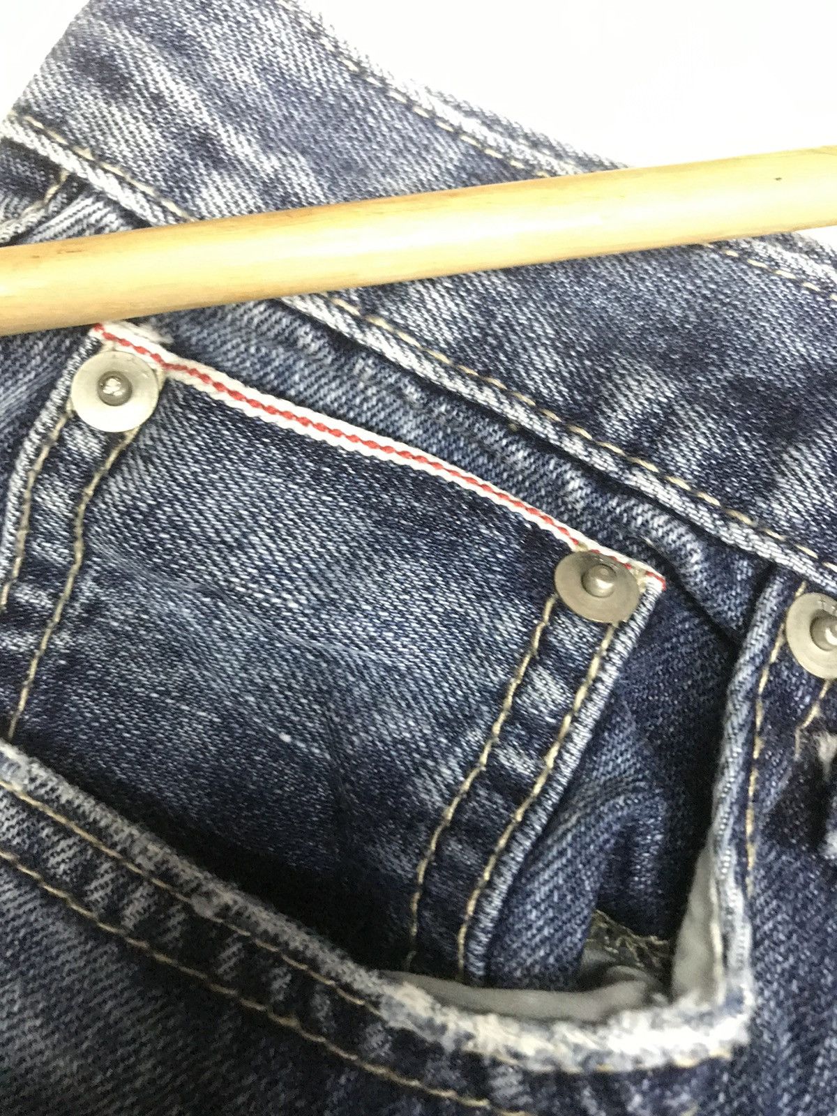 Japanese Brand × Vintage VINTAGE GYDA BAGGY SELVEDGE BACK POCKET ANKLE CUT DISTRESSED Size US 26 / EU 42 - 4 Thumbnail