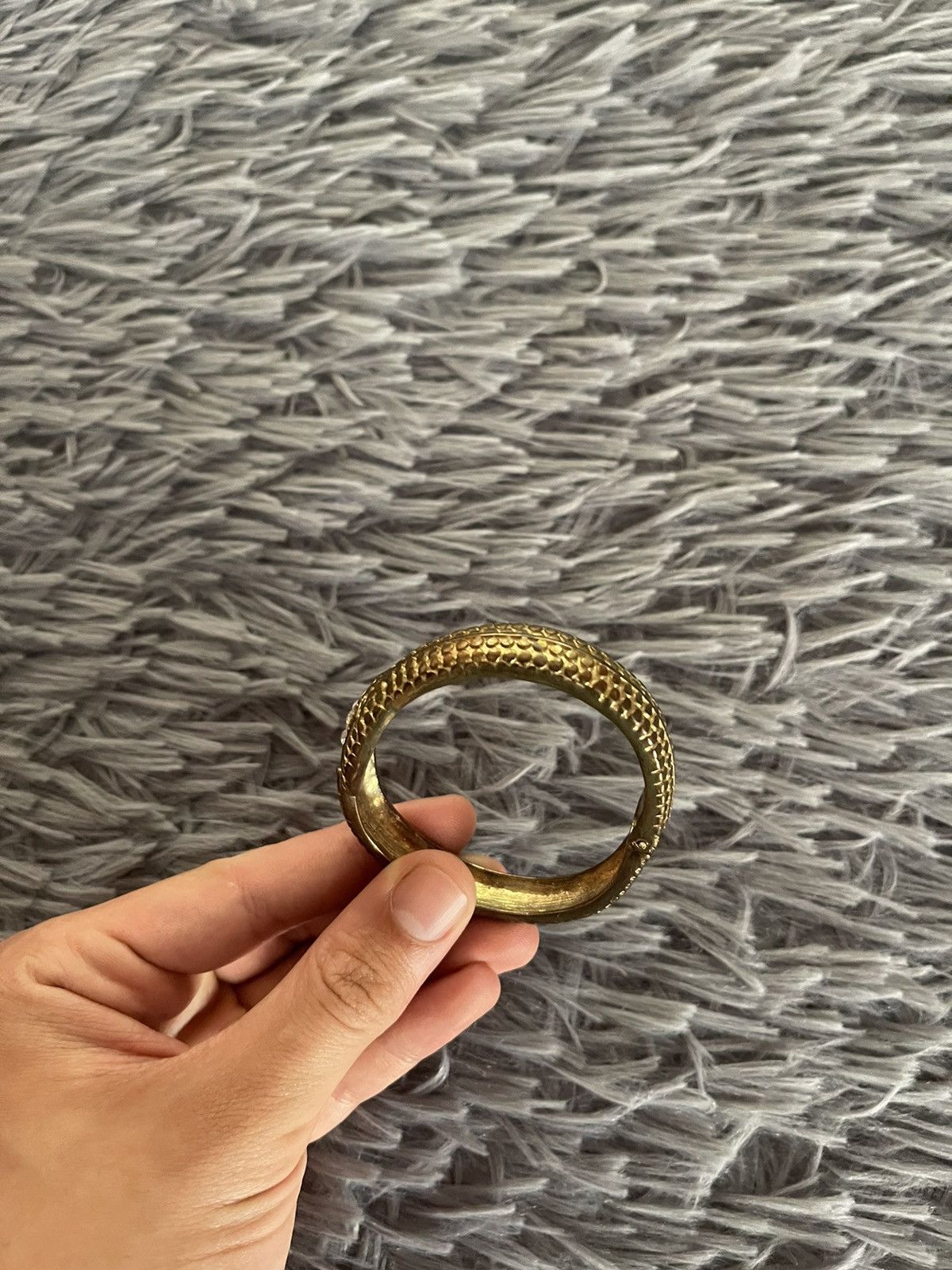 Japanese Brand × Vintage Avant garde snake with gamestones Y2K vintage bracelet Size ONE SIZE - 5 Thumbnail