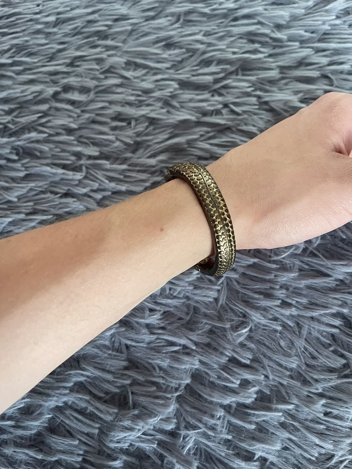 Japanese Brand × Vintage Avant garde snake with gamestones Y2K vintage bracelet Size ONE SIZE - 8 Thumbnail