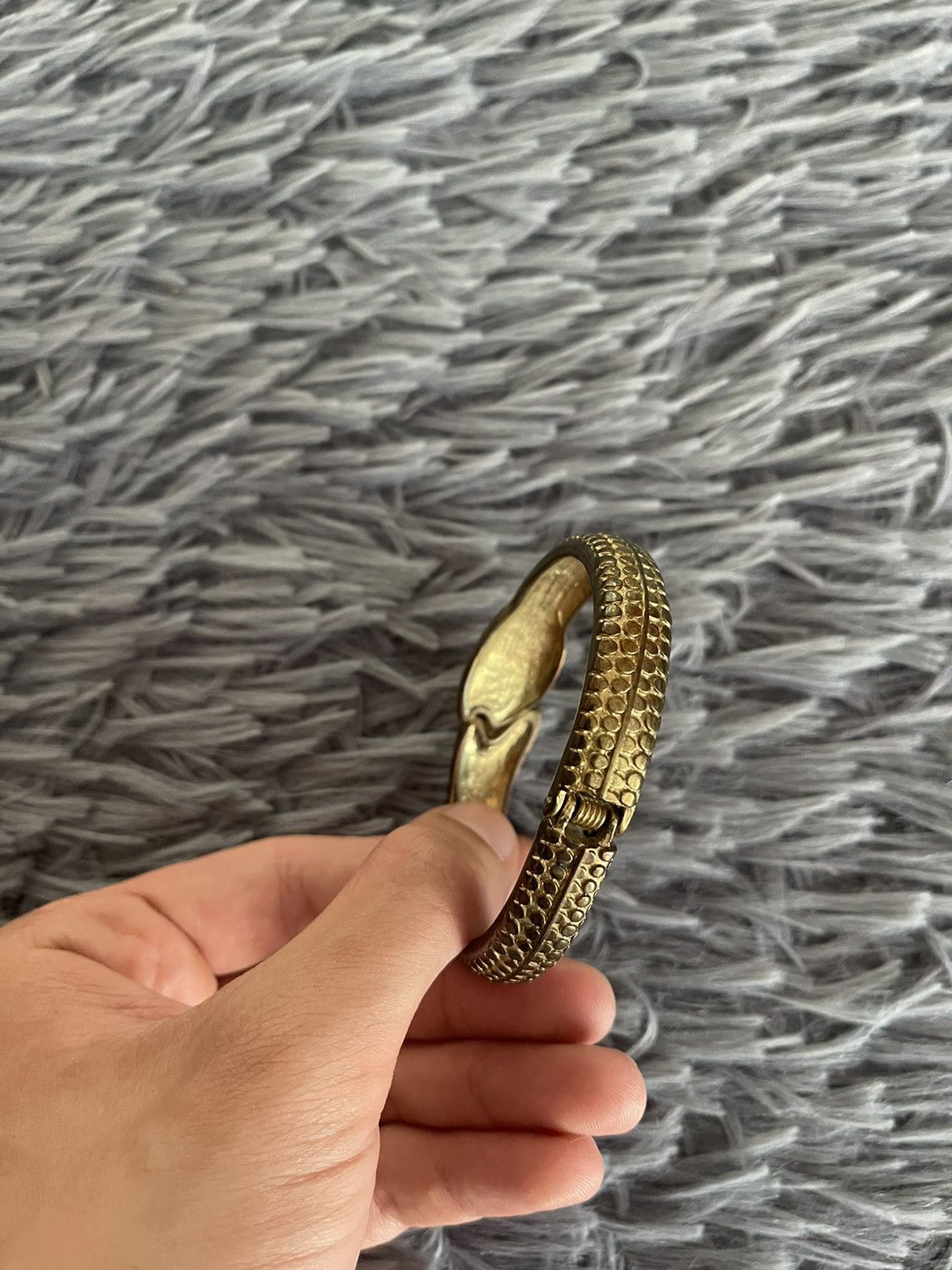 Japanese Brand × Vintage Avant garde snake with gamestones Y2K vintage bracelet Size ONE SIZE - 3 Thumbnail