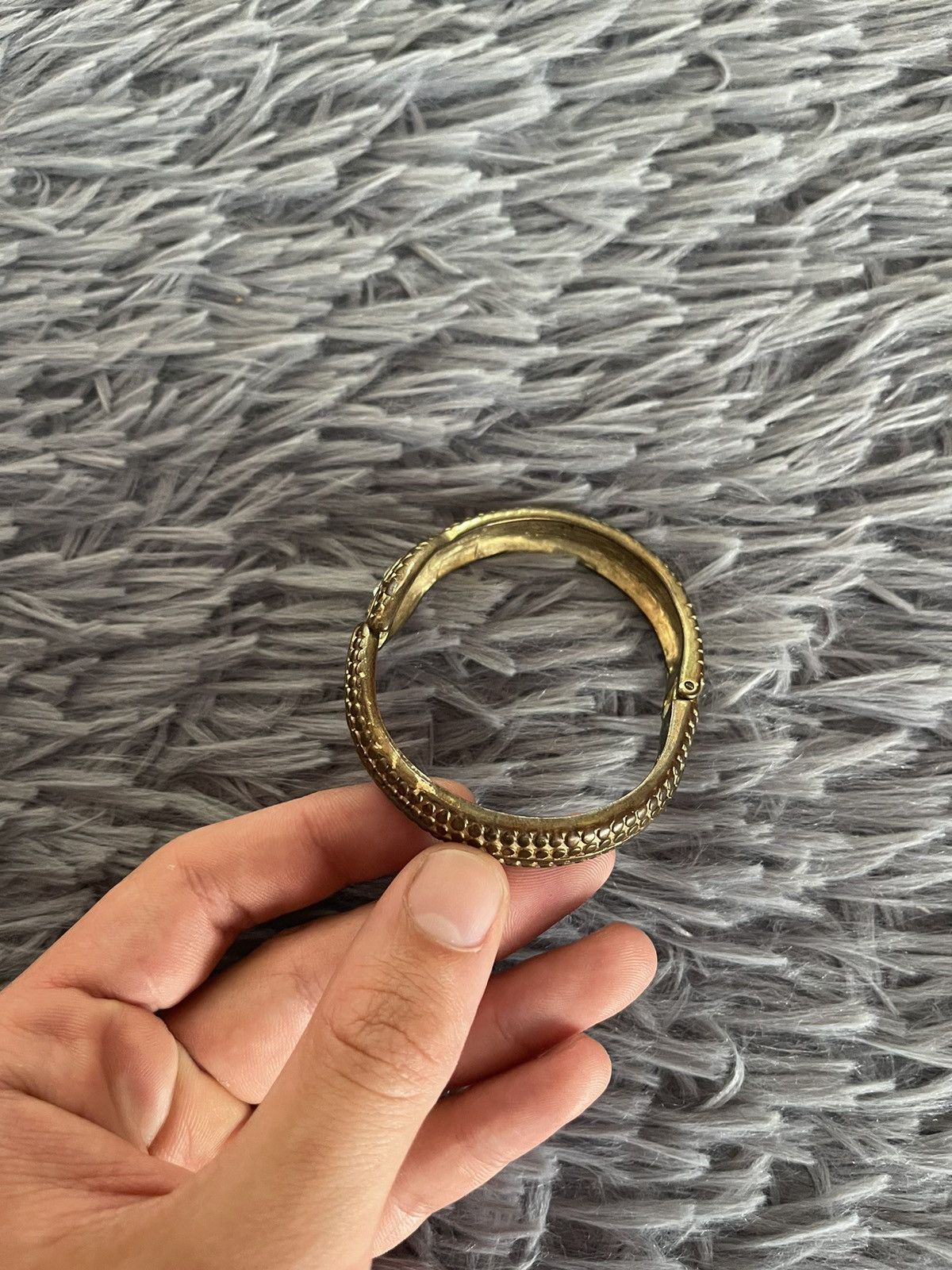 Japanese Brand × Vintage Avant garde snake with gamestones Y2K vintage bracelet Size ONE SIZE - 2 Thumbnail