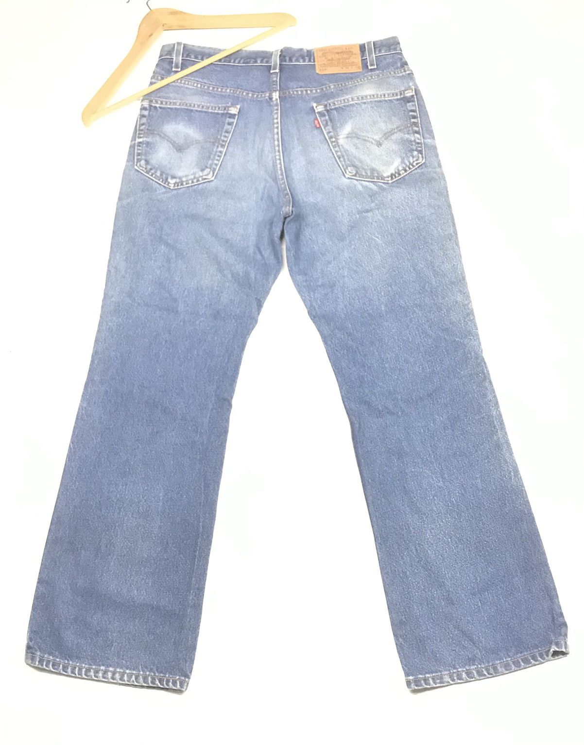 Levi's × Vintage VINTAGE 90s LEVIS 517 BOOT CUT BLUE WASH DISTRESSED DENIM Size US 36 / EU 52 - 1 Thumbnail