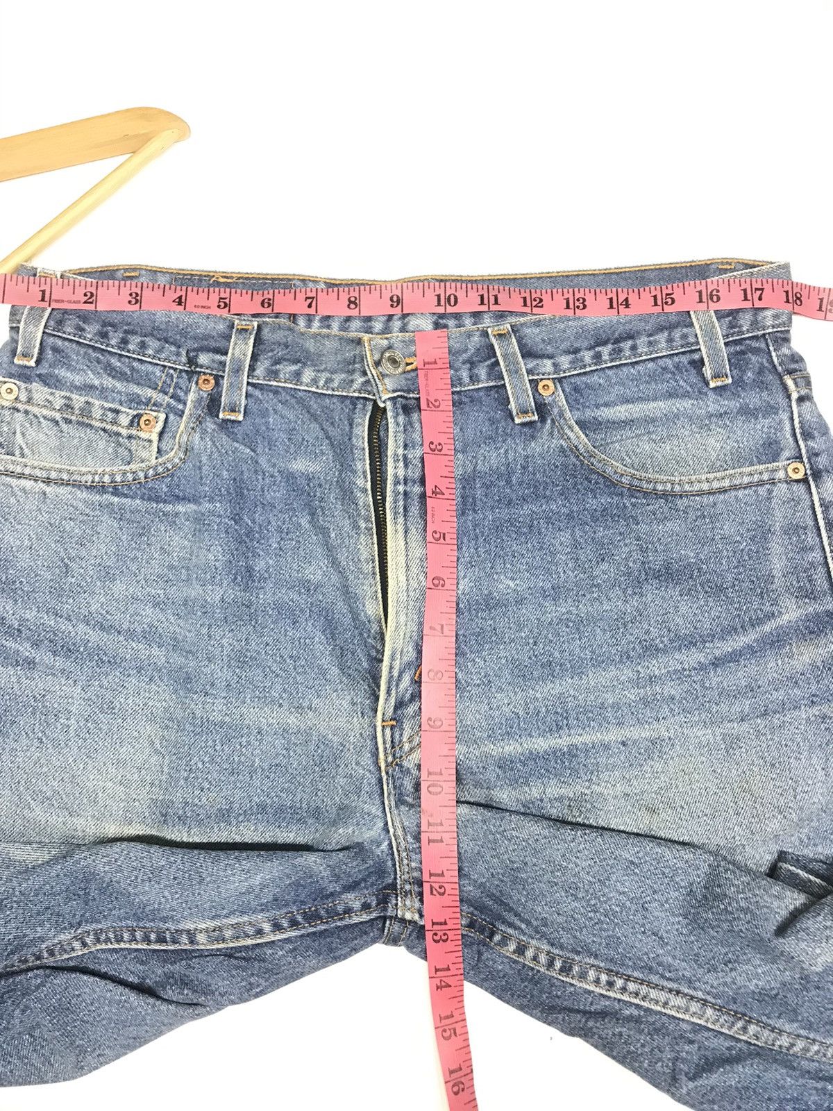 Levi's × Vintage VINTAGE 90s LEVIS 517 BOOT CUT BLUE WASH DISTRESSED DENIM Size US 36 / EU 52 - 14 Thumbnail