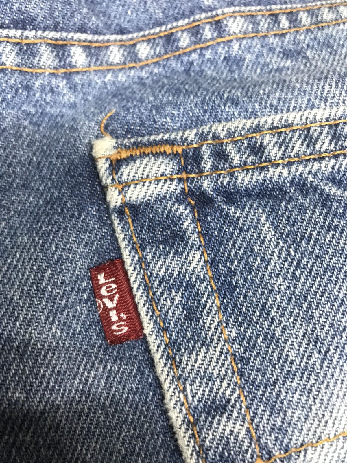 Levi's × Vintage VINTAGE 90s LEVIS 517 BOOT CUT BLUE WASH DISTRESSED DENIM Size US 36 / EU 52 - 4 Thumbnail