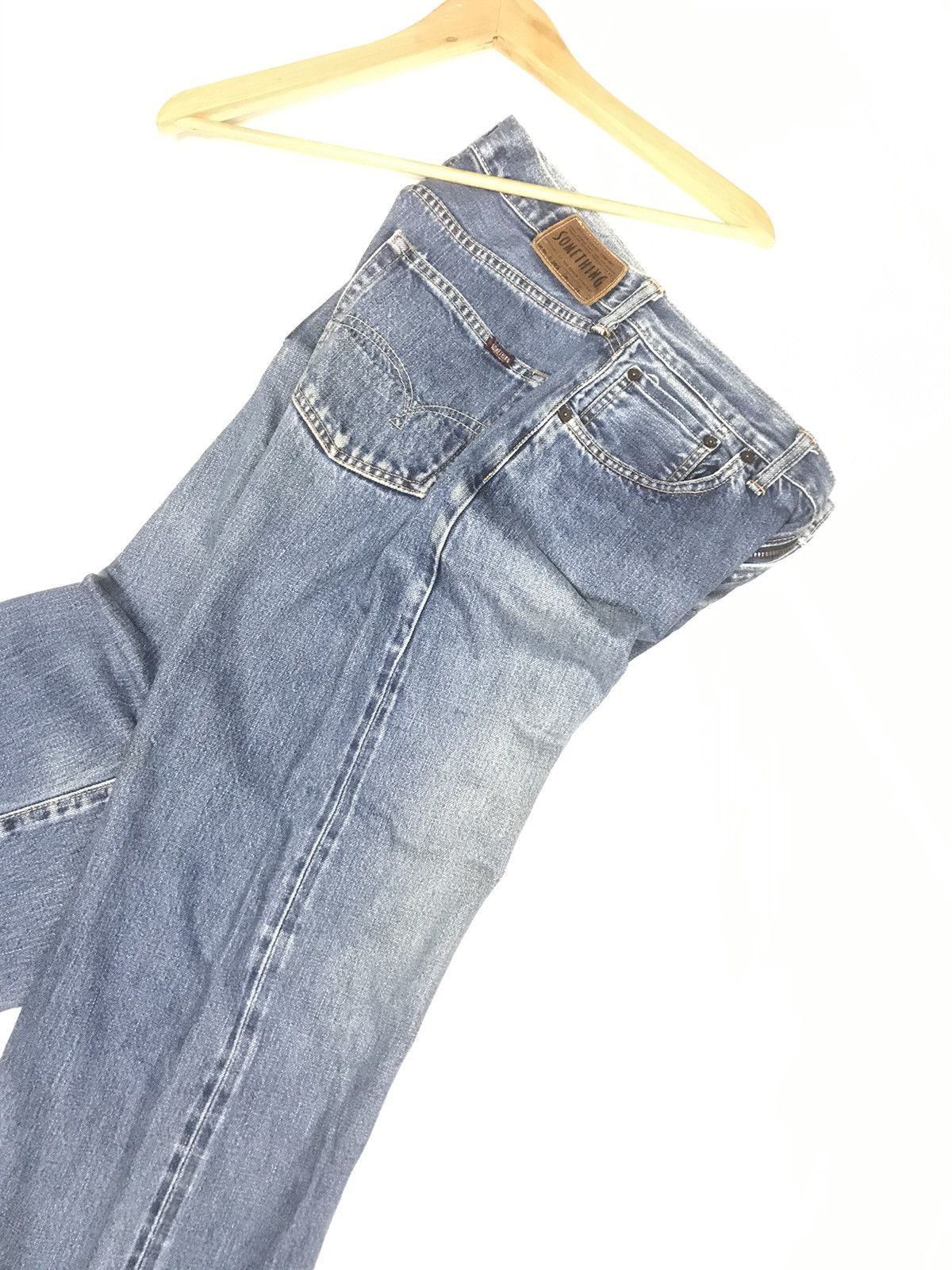 Japanese Brand × Vintage VINTAGE BAGGY SELVEDGE SOMETHING ANKLE CUT DISTRESSED DENIM Size US 29 - 15 Thumbnail